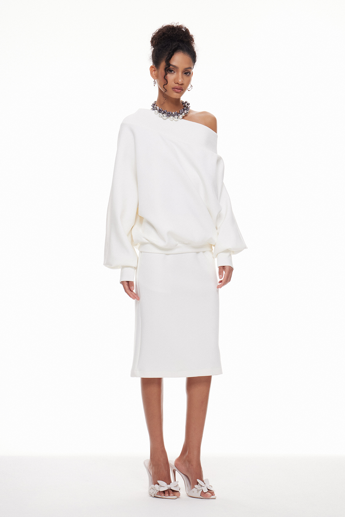 Dominic One Shoulder Skirt Set