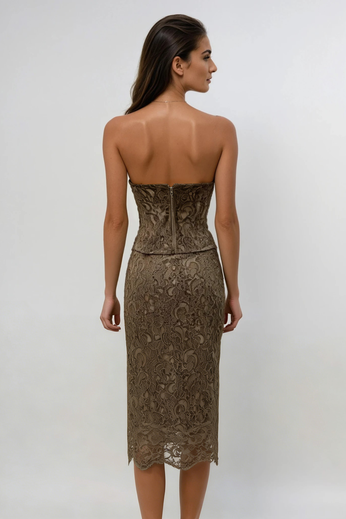 Donald Corset Lace Skirt Set