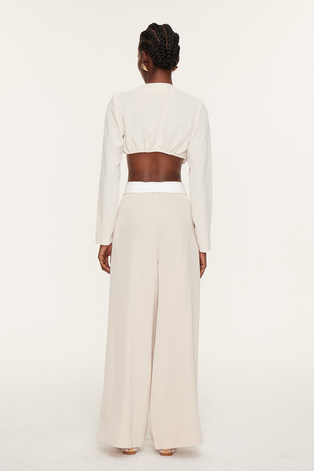 Dong Crop Deconstruct Pants Set