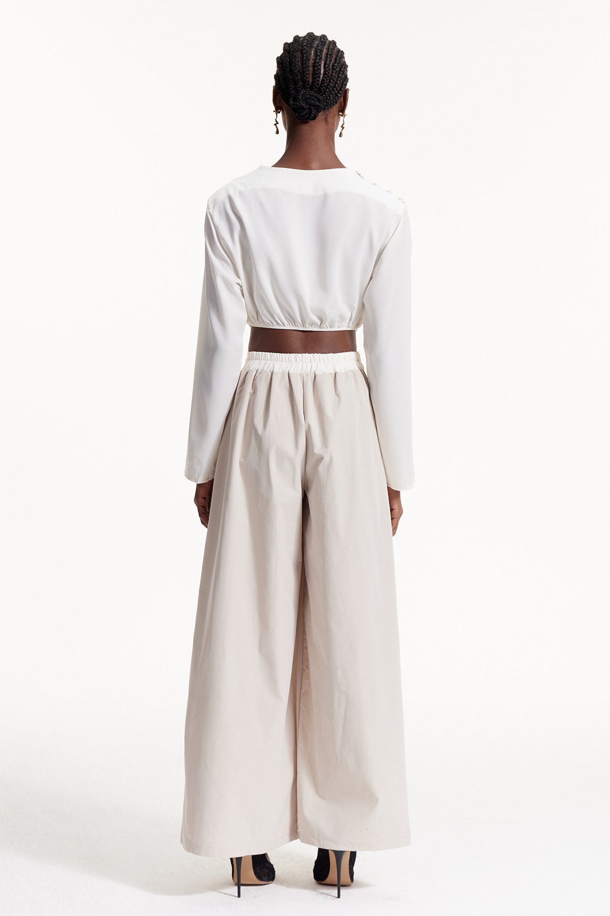 Dong Crop Deconstruct Pants Set