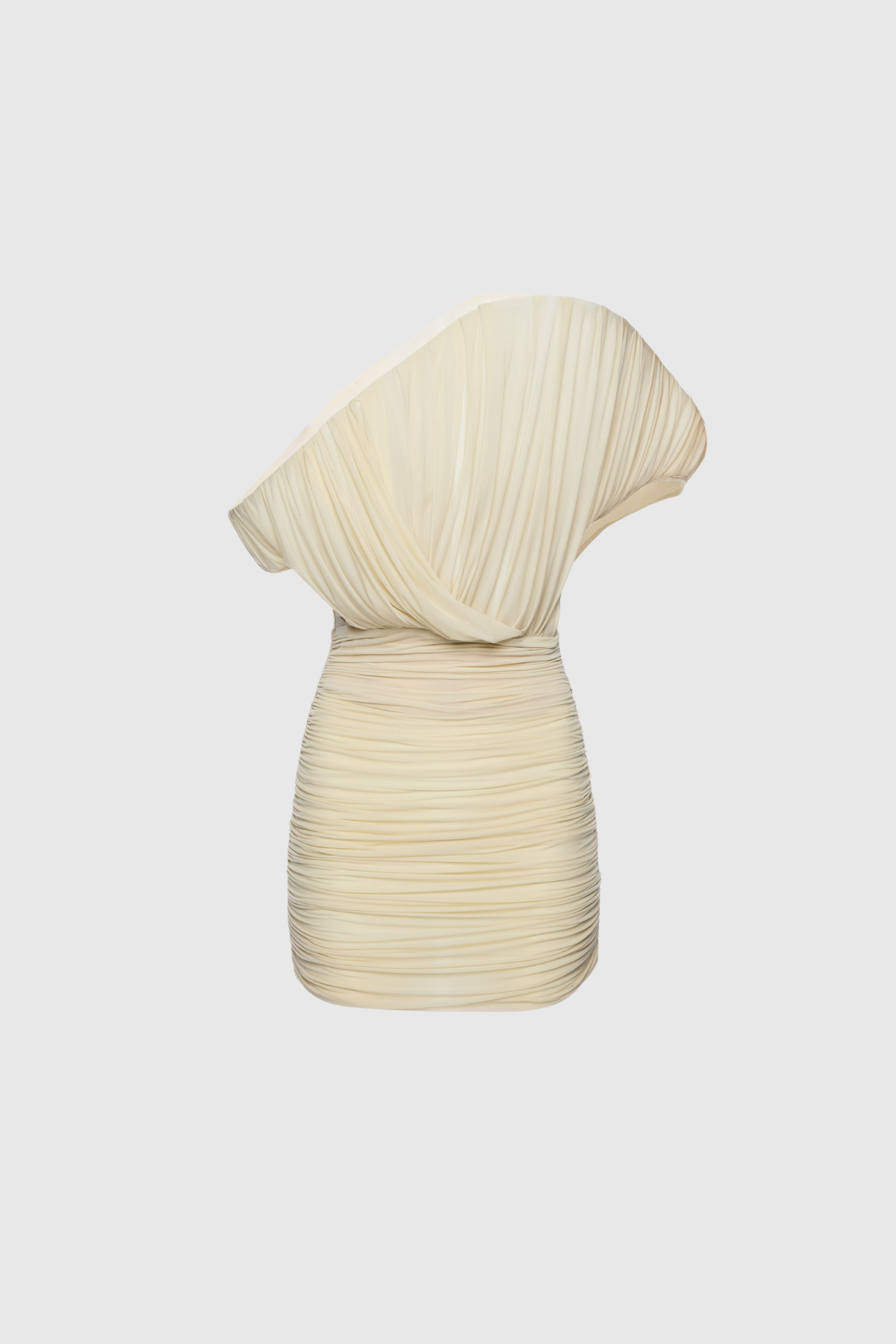 Dorit Ruch Asymmetric Mini Dress In Butter Yellow