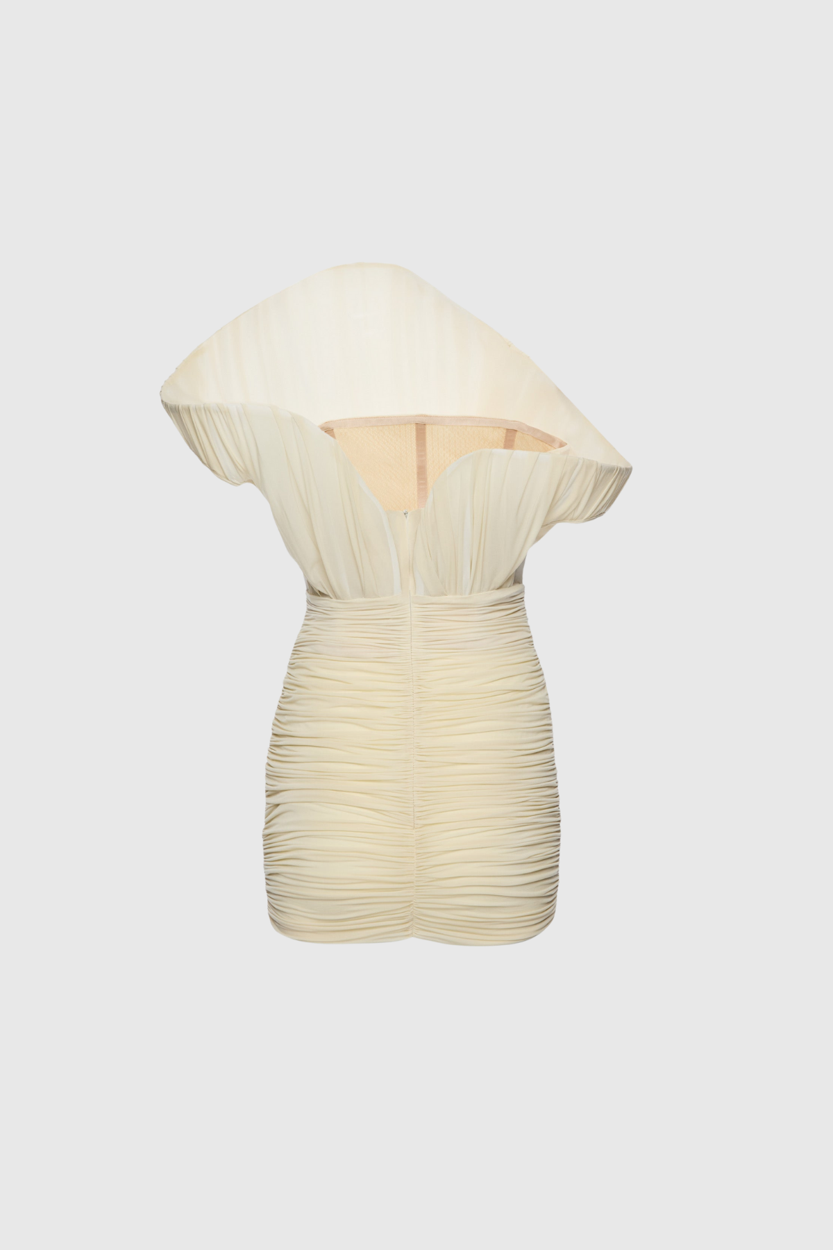 Dorit Ruch Asymmetric Mini Dress In Butter Yellow