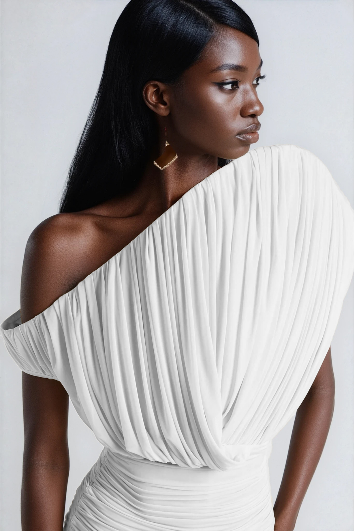 Dorit Ruch Asymmetric Mini Dress In White