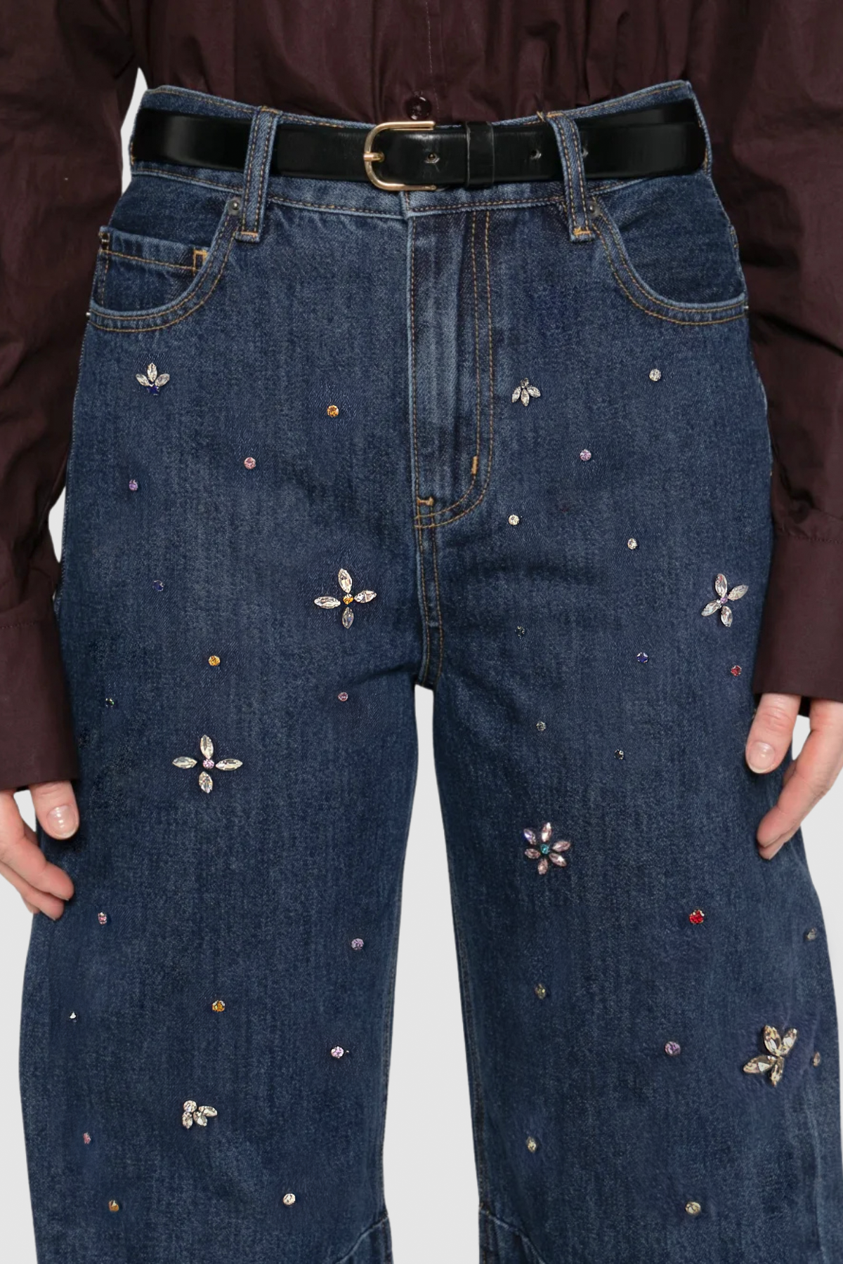 Doroteia Embellished Barrel Jeans