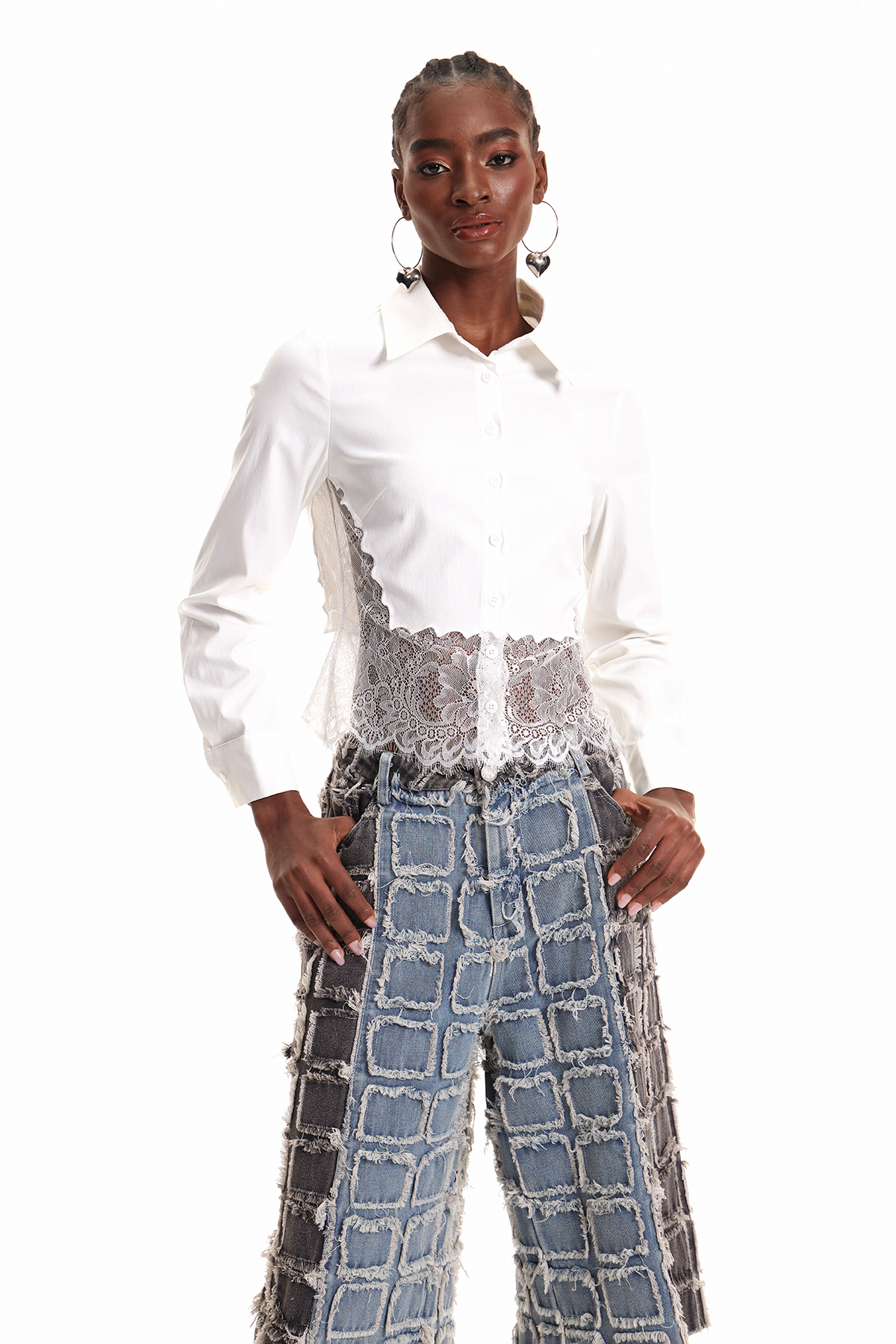 Dorothee Deconstruct Lace Shirt