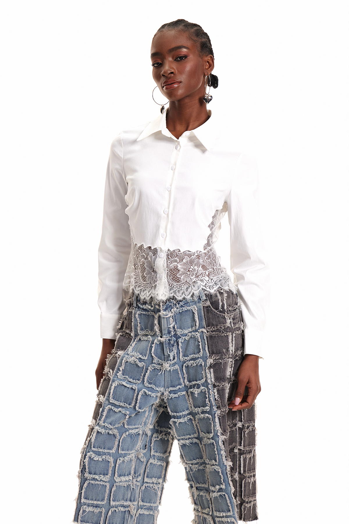 Dorothee Deconstruct Lace Shirt