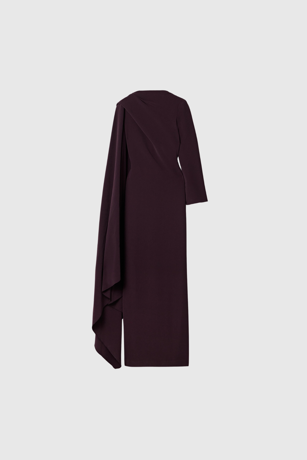 Dosia Asymmetric Shawl Maxi Dress