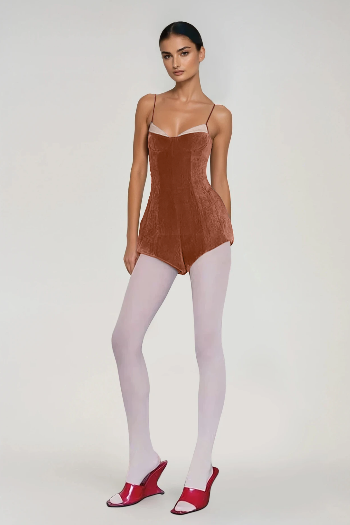 Dositheus Spaghetti Corduroy Playsuit