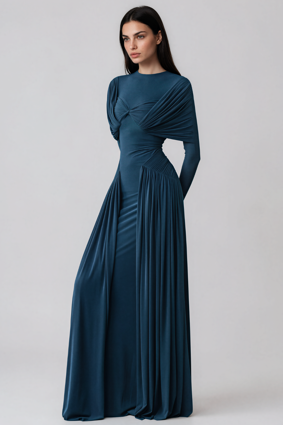Douglass Twist Ruch Maxi Dress