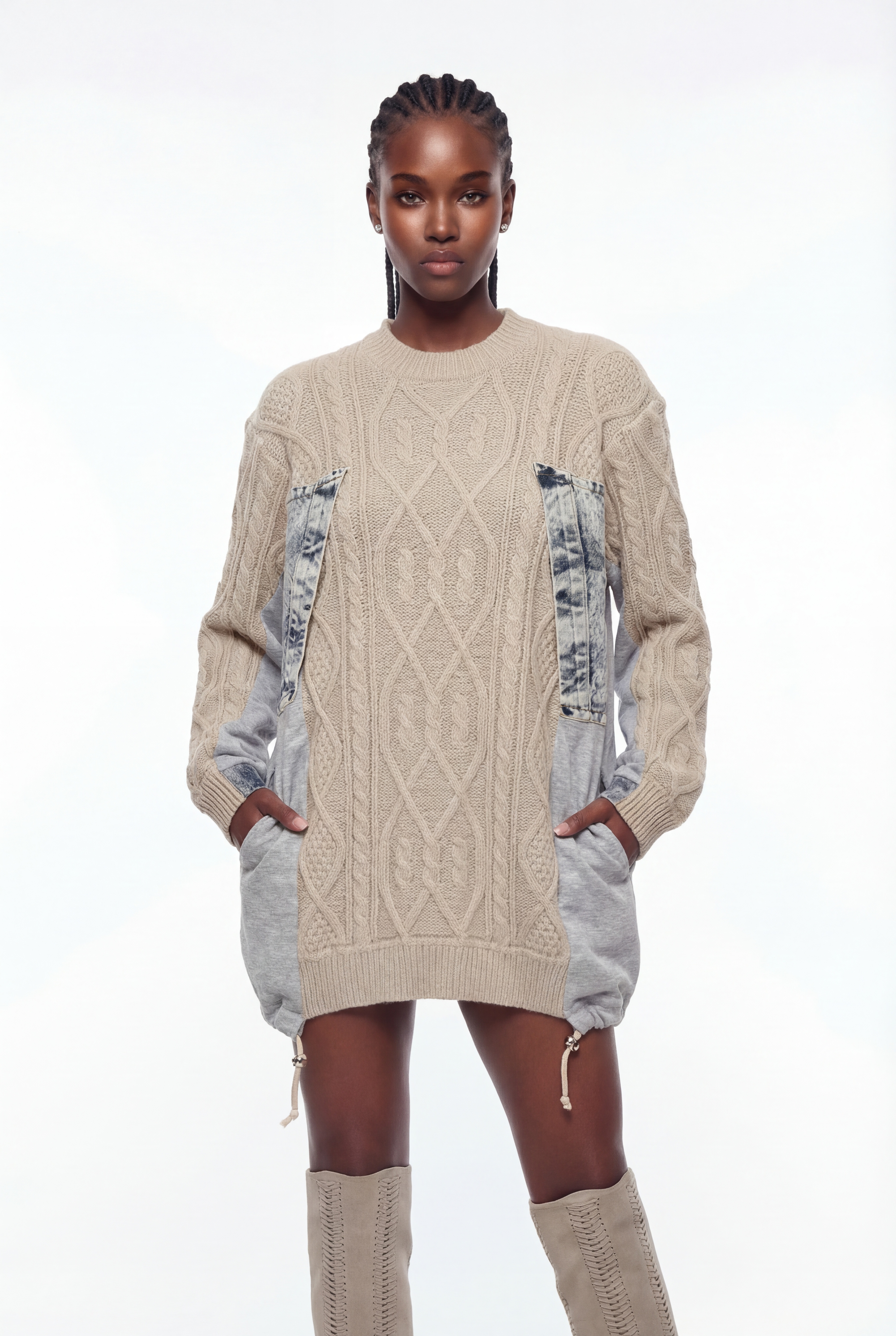 Drea Deconstruct Knit Mini Dress