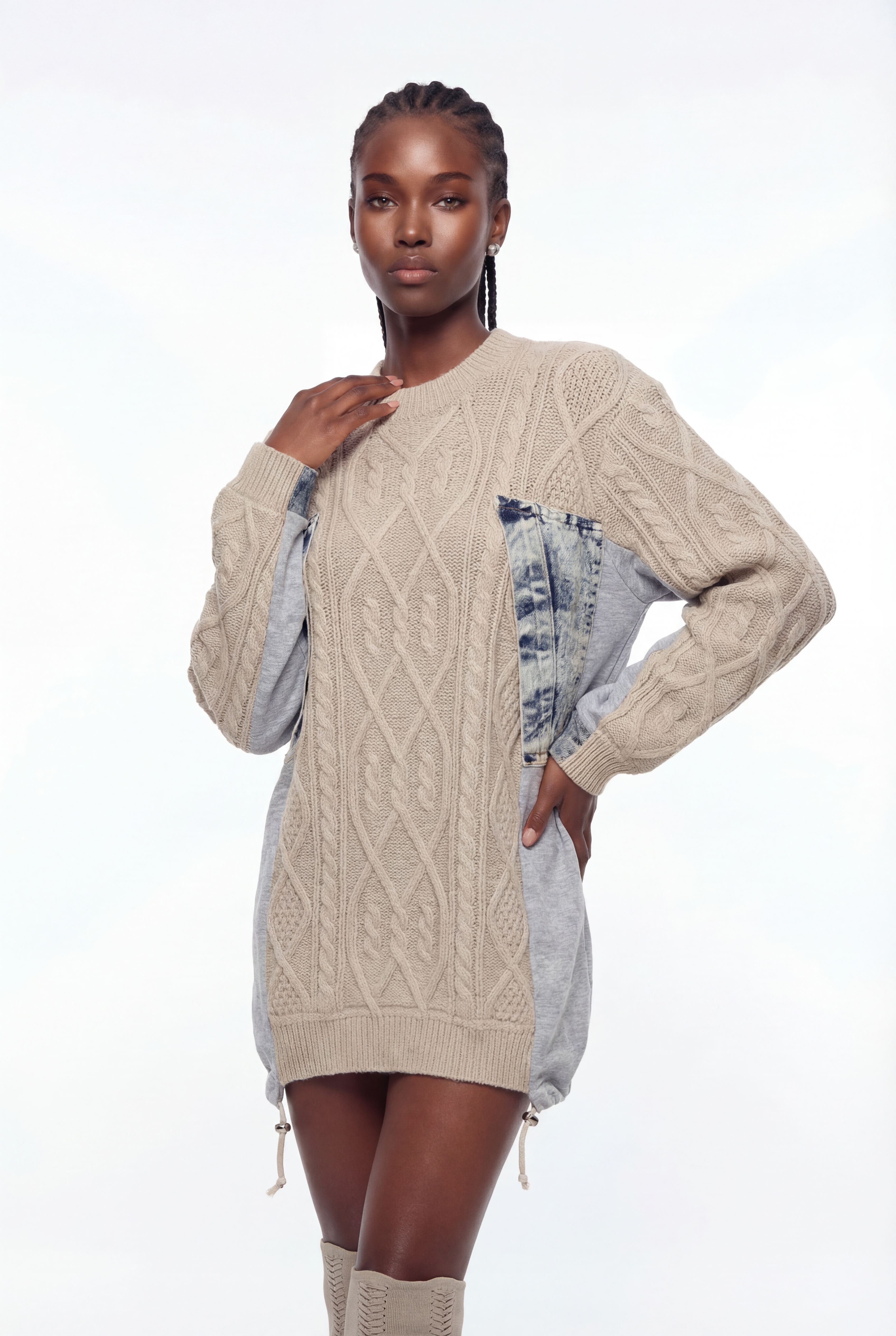 Drea Deconstruct Knit Mini Dress