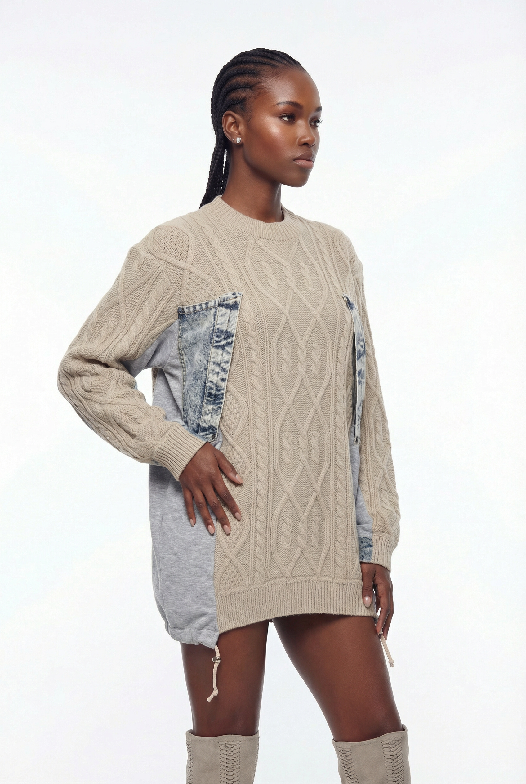 Drea Deconstruct Knit Mini Dress