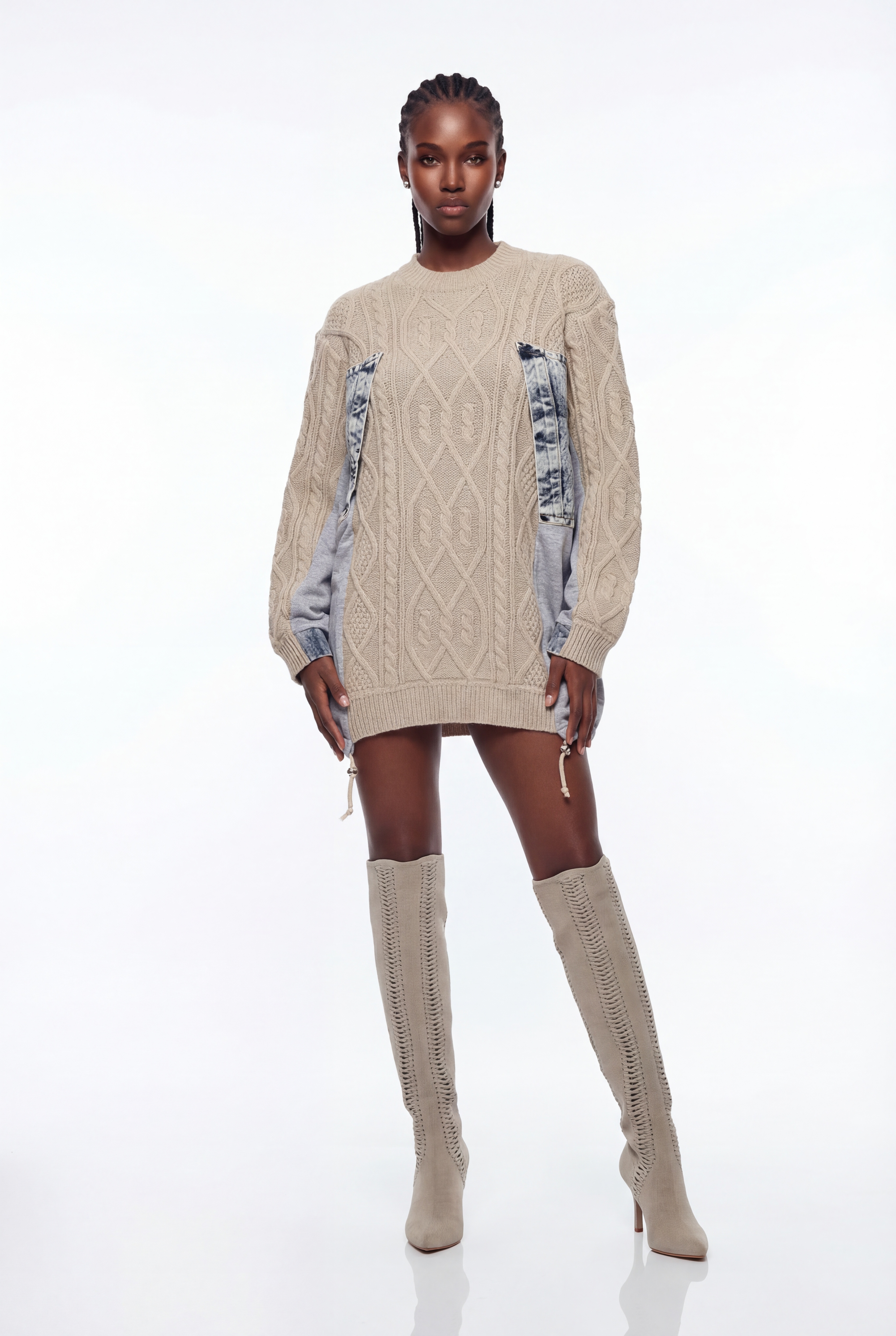 Drea Deconstruct Knit Mini Dress
