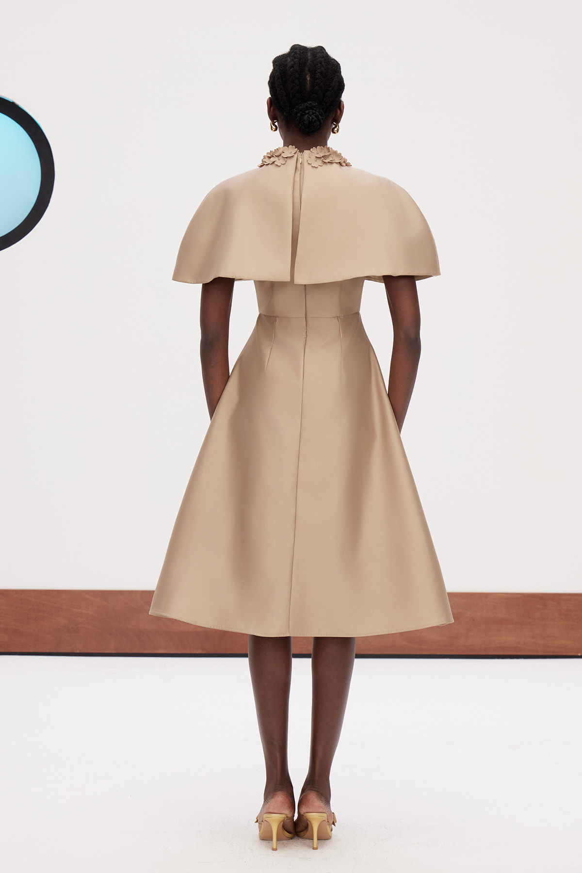 Drest Flower Shawl Midi Dress