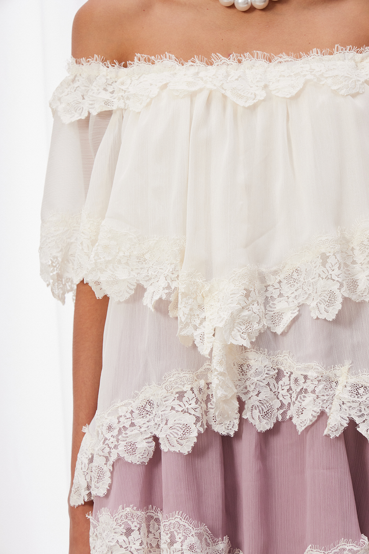 Drummond Off Shoulder Lace Maxi Dress
