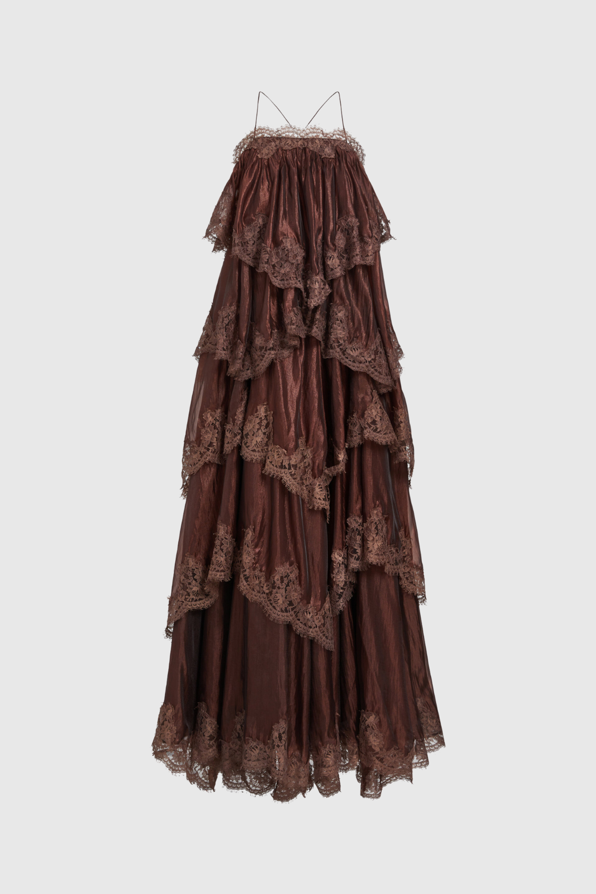 Drummond Spaghetti Lace Maxi Tiered Dress