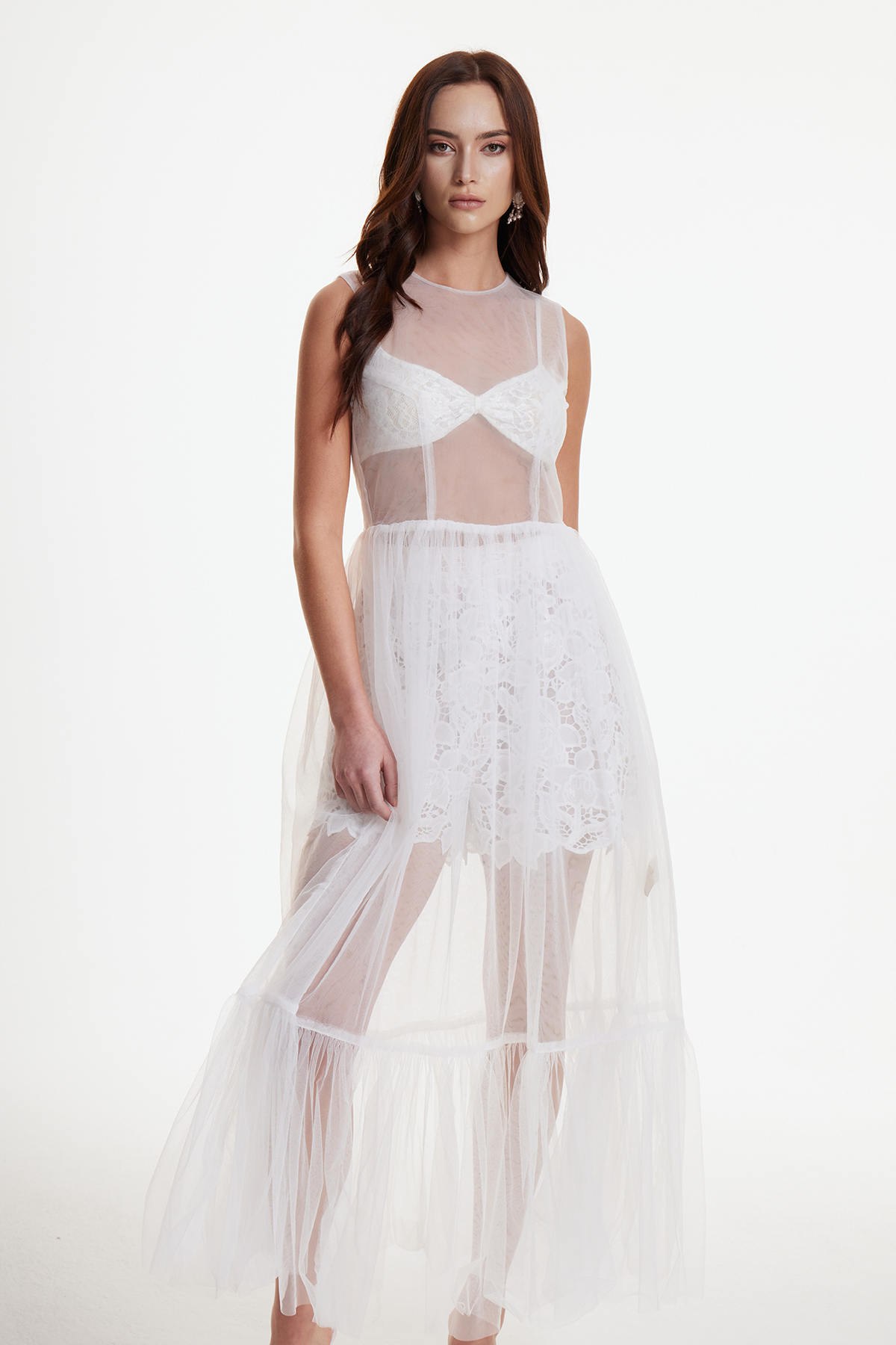 Dua Floral Cutout Three Piece Pants Set