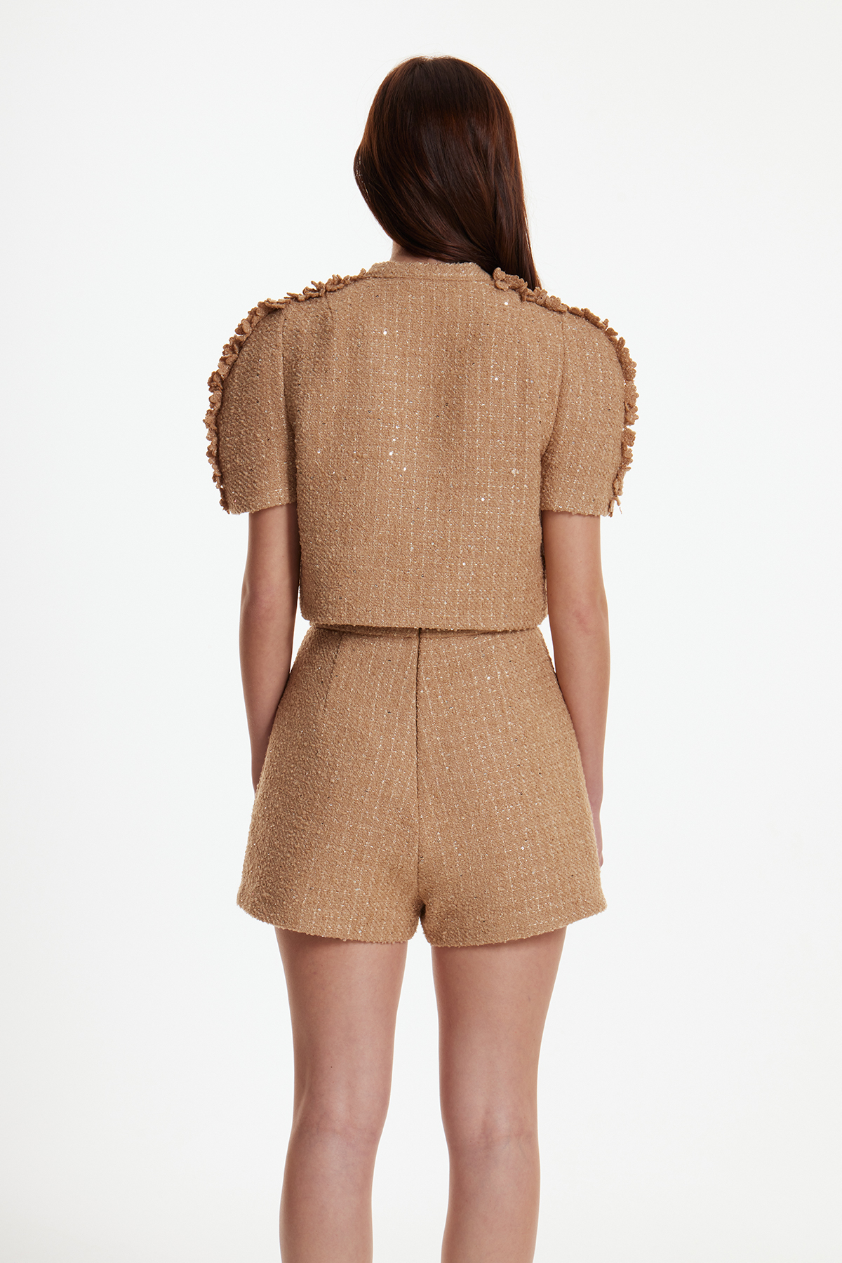 Dubravko Flower Tweed Pants Set