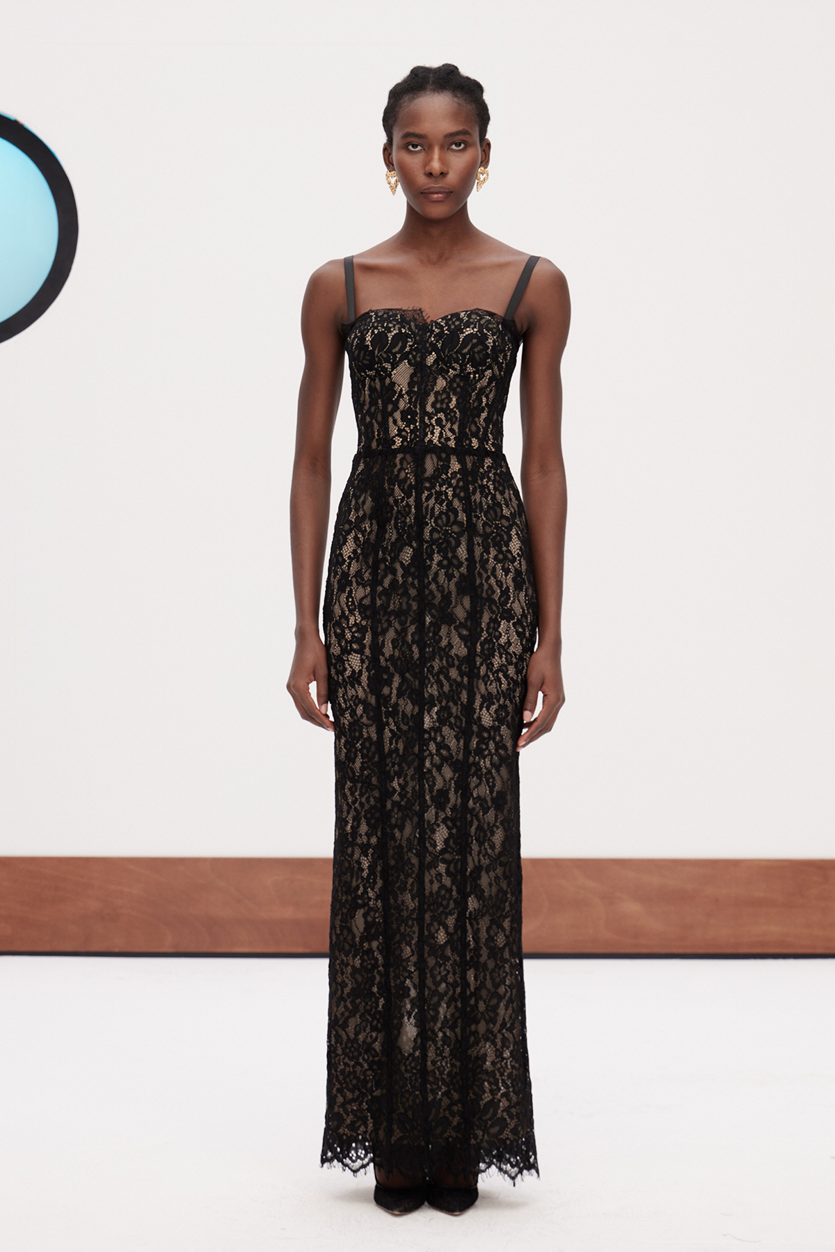 Dumisani Lace Maxi Dress In Black