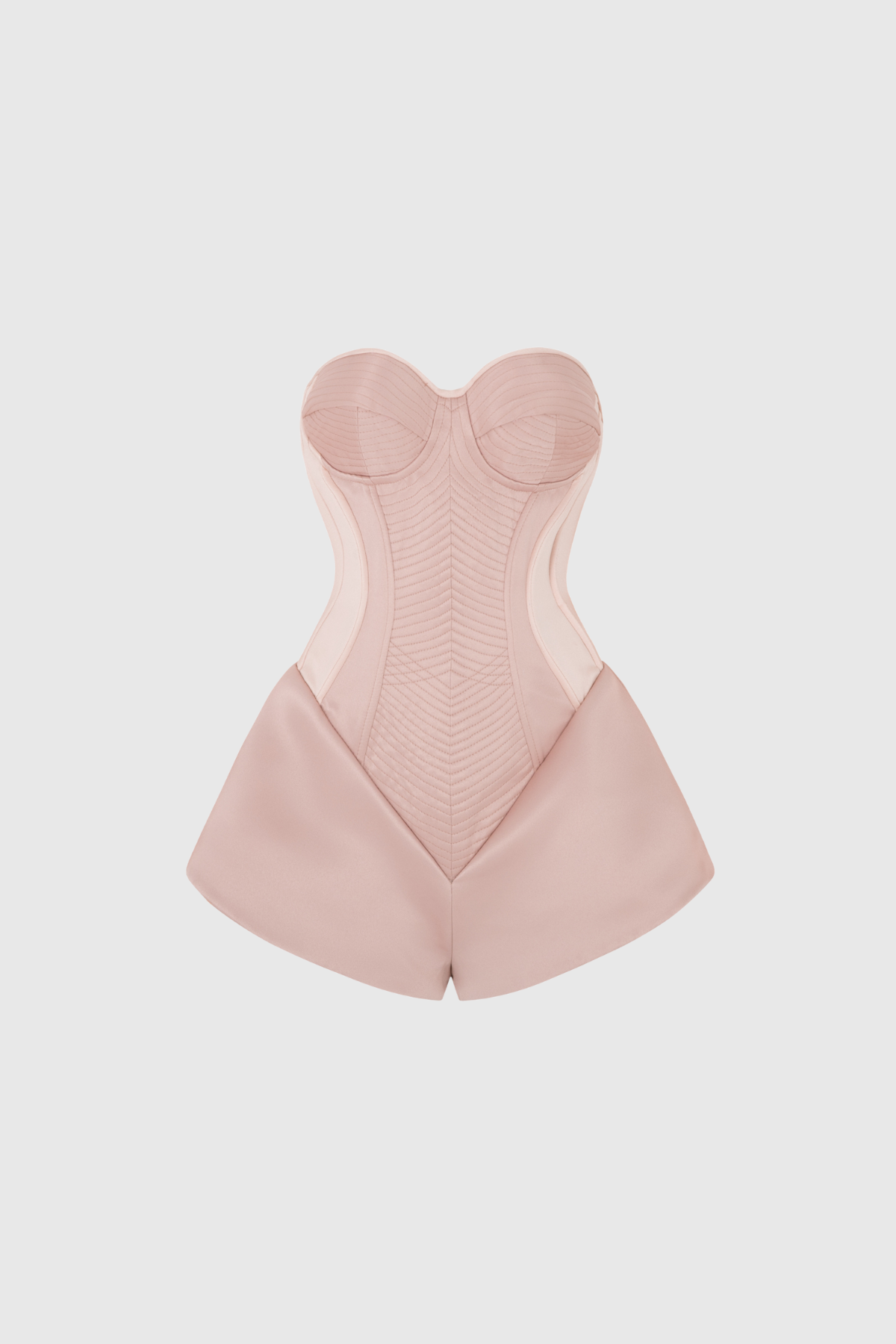 Dzan Strapless Silky Playsuit