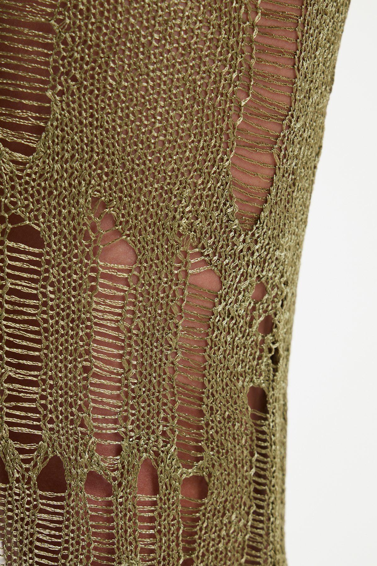 Dzana Backless Ripped Maxi Dress