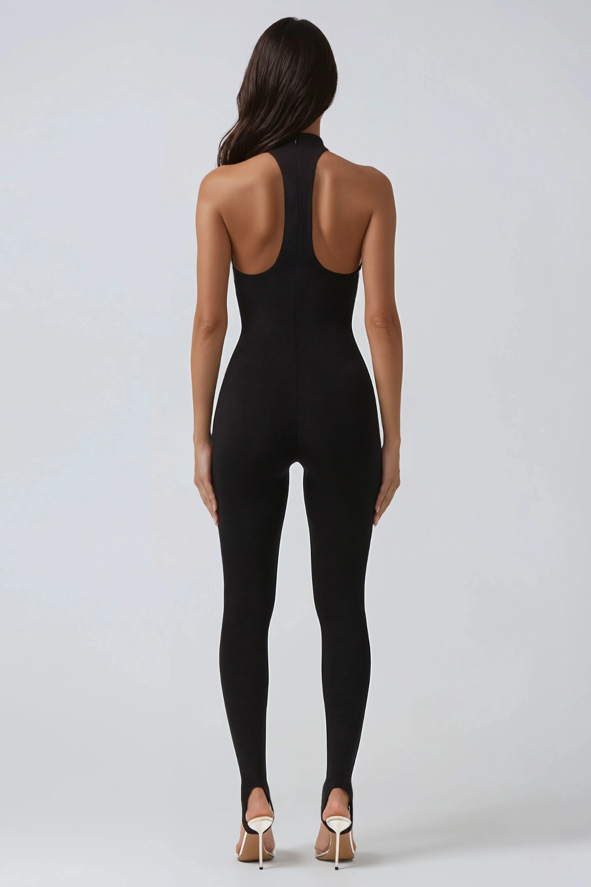 Dzsenifer Halter Neck Bodycon Jumpsuit