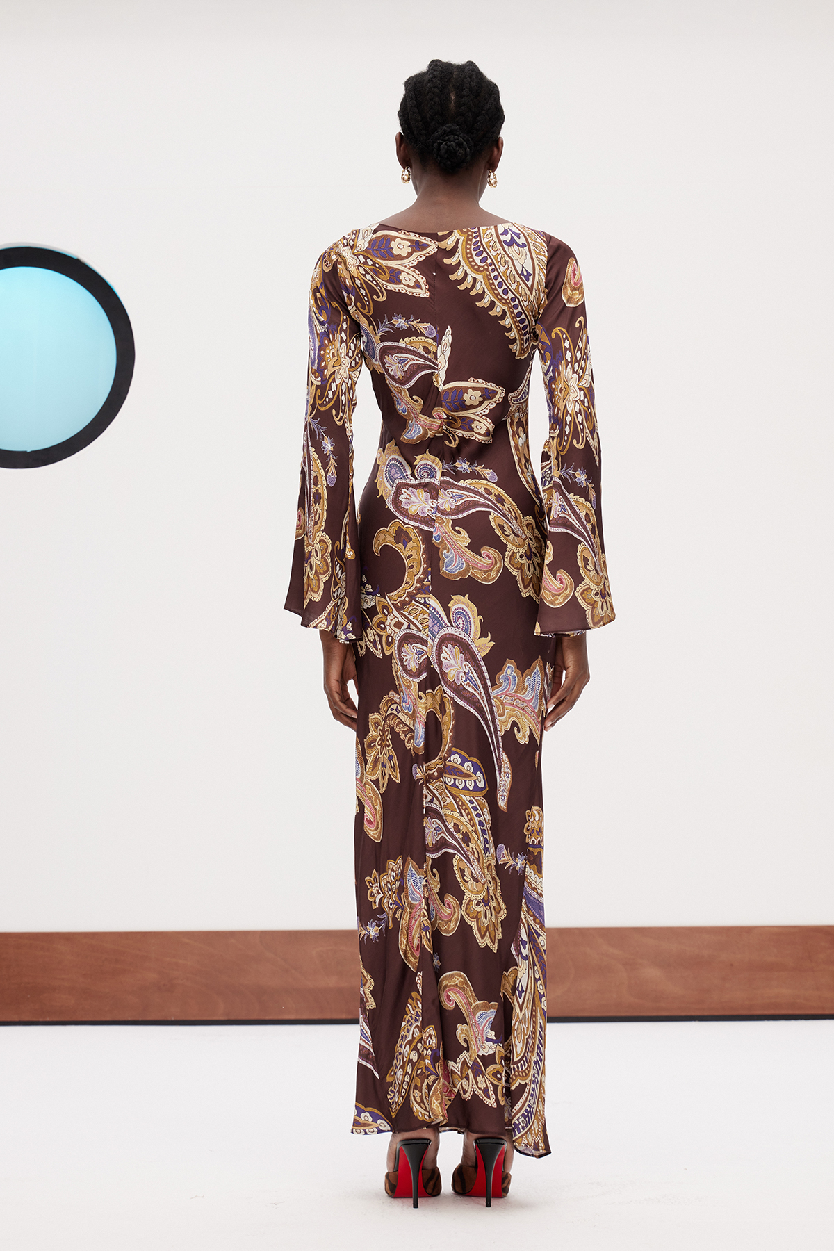 Dzsesszika Paisley Maxi Dress