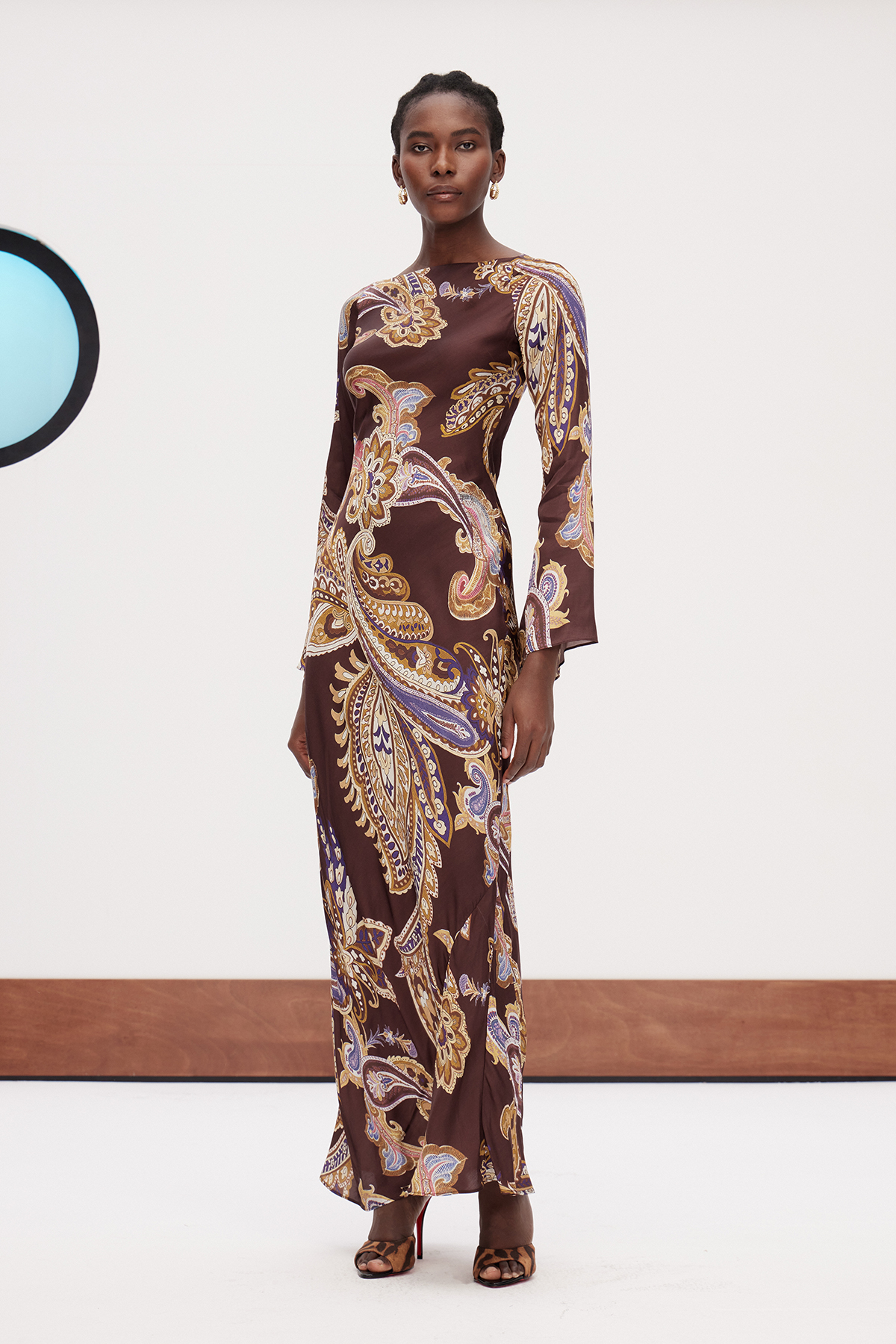 Dzsesszika Paisley Maxi Dress