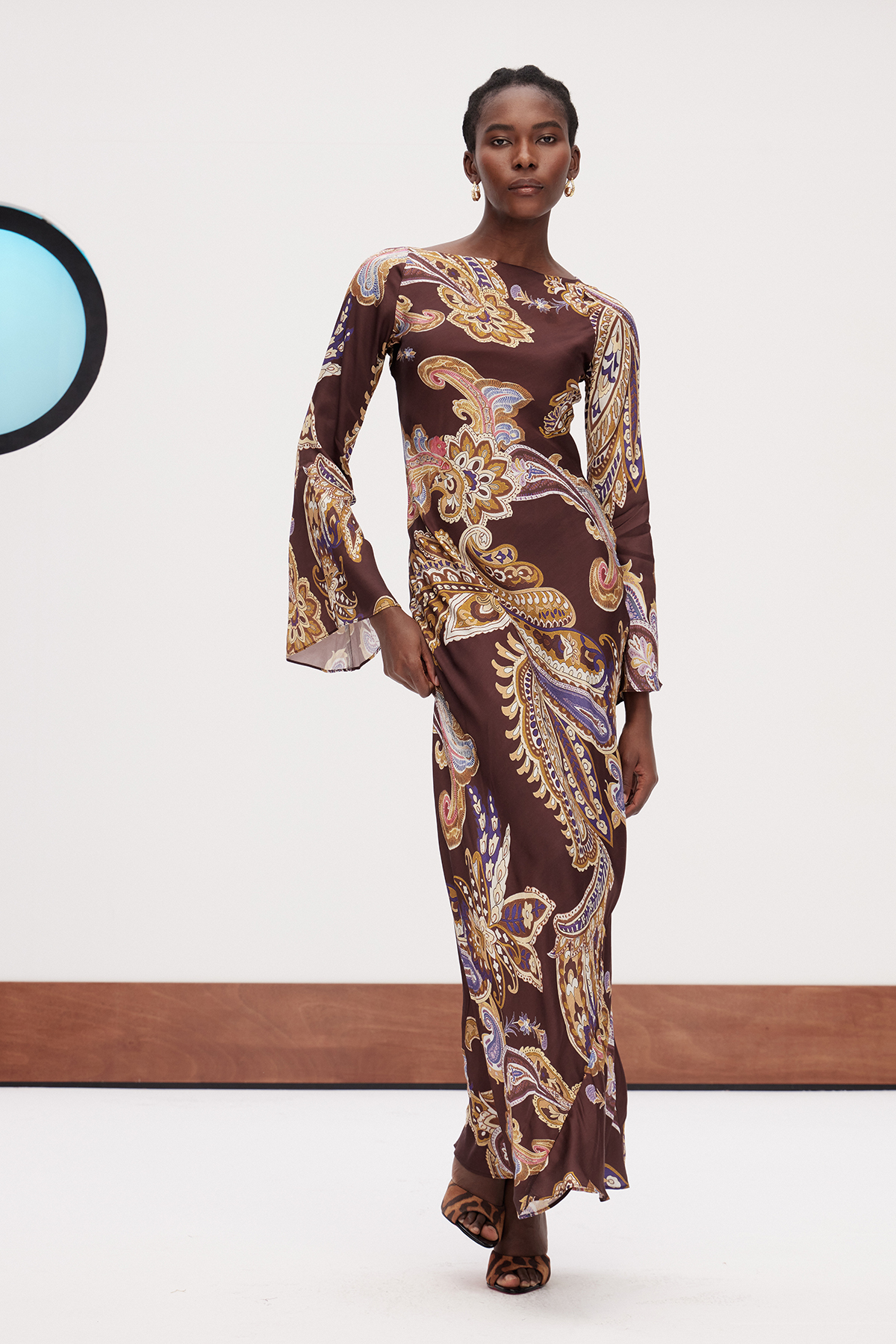 Dzsesszika Paisley Maxi Dress