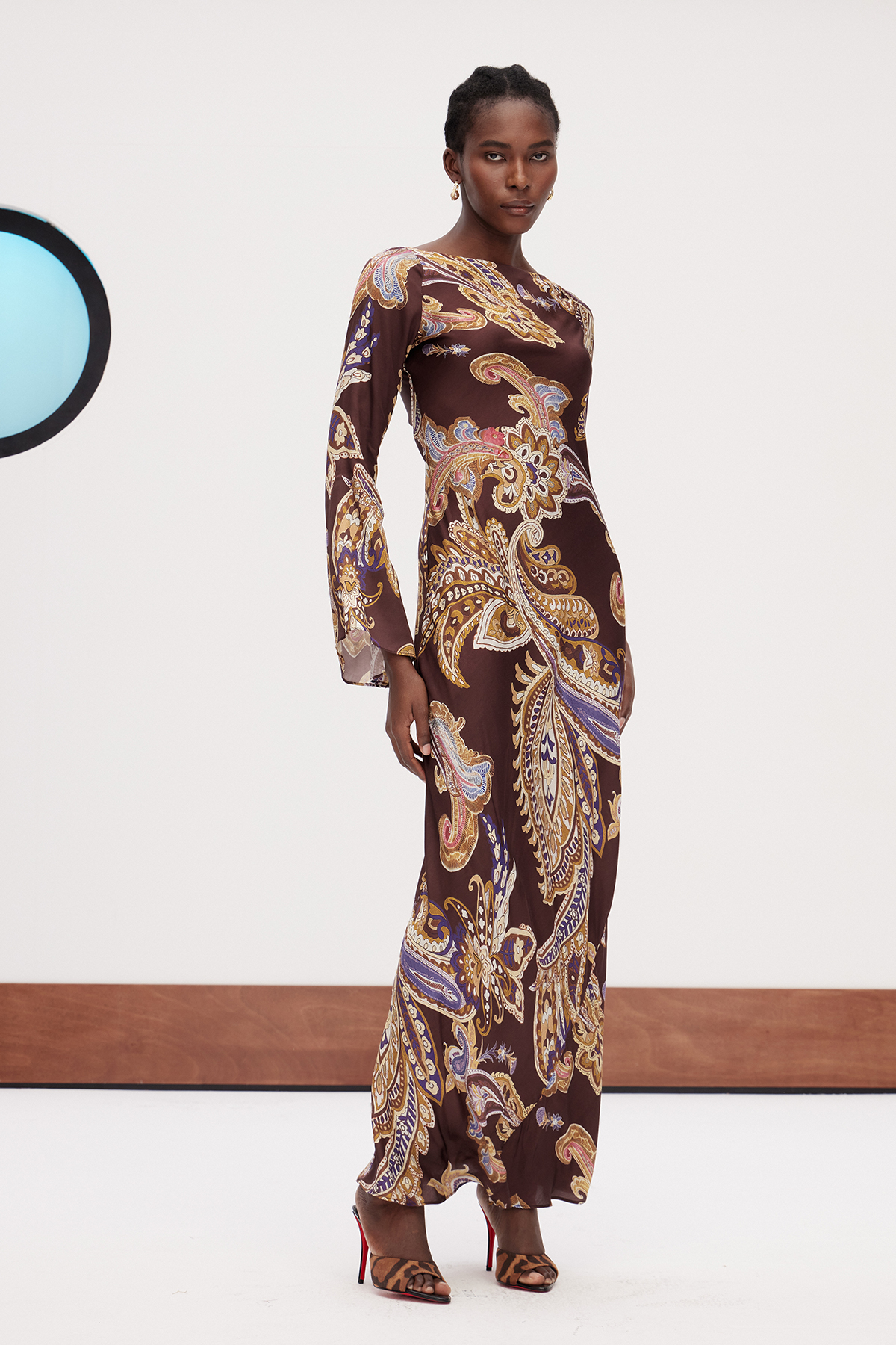 Dzsesszika Paisley Maxi Dress