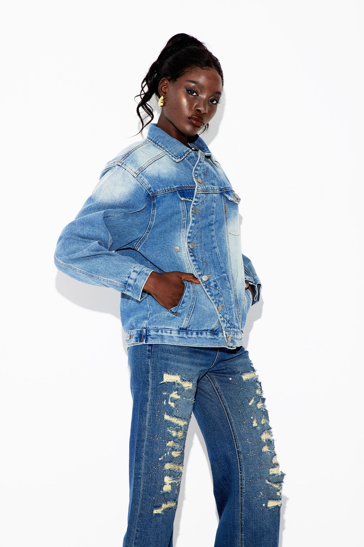 Ebbe Deconstruct Denim Jacket