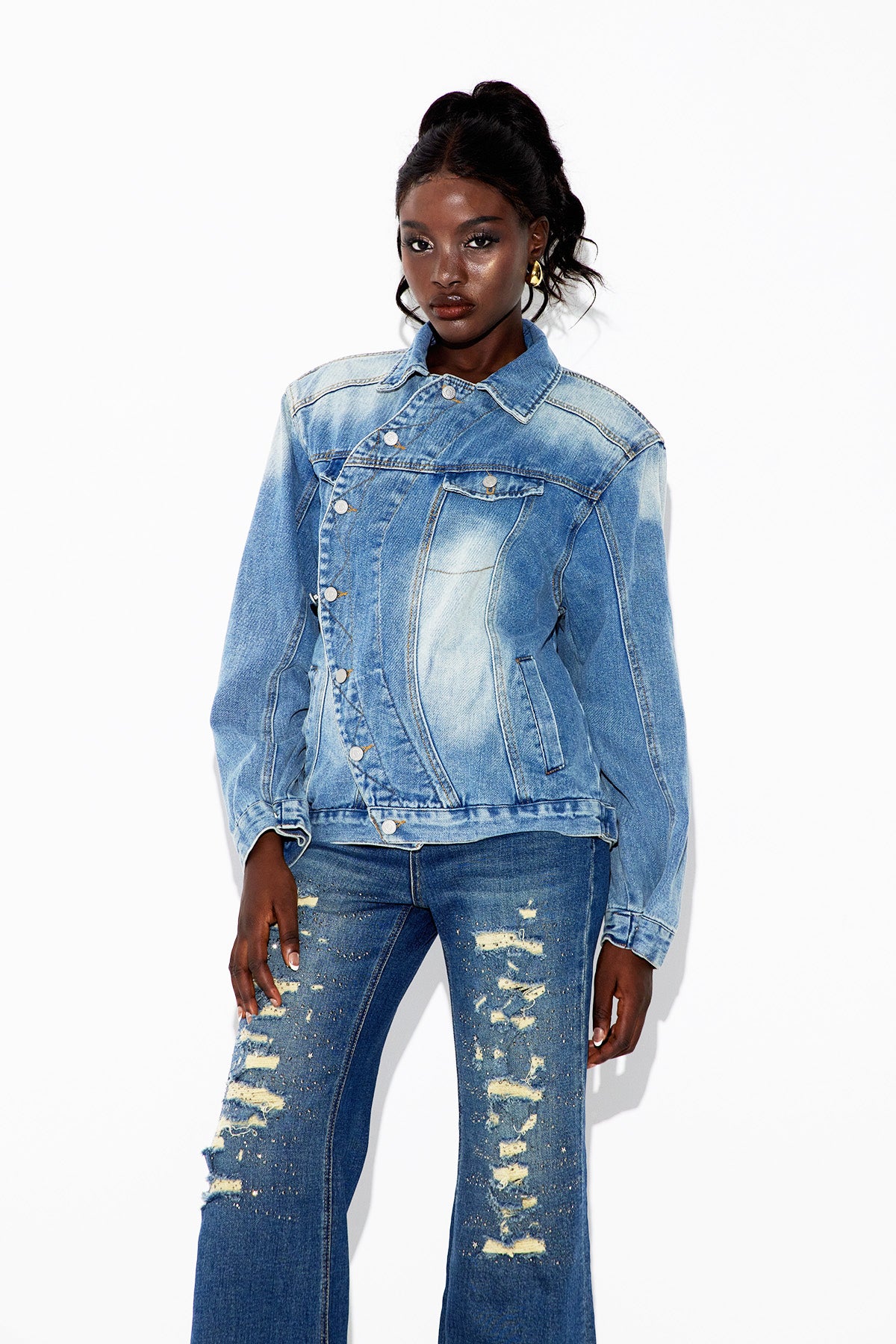 Ebbe Deconstruct Denim Jacket