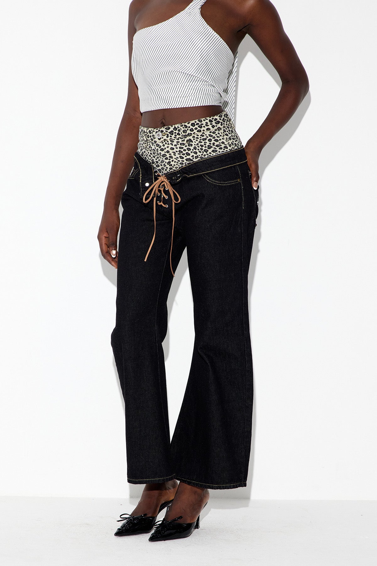 Ebenezer Leopard Star Jeans
