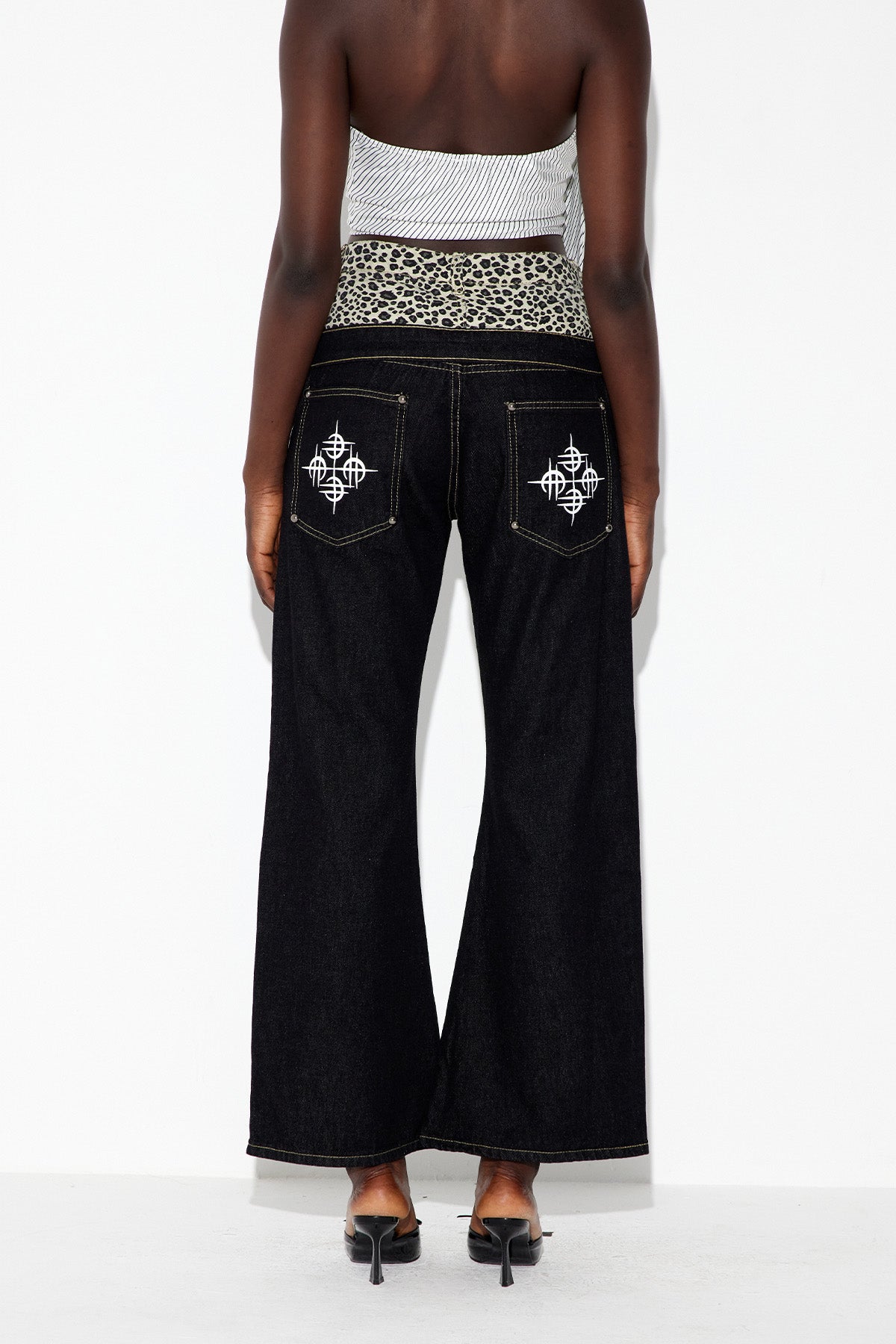 Ebenezer Leopard Star Jeans