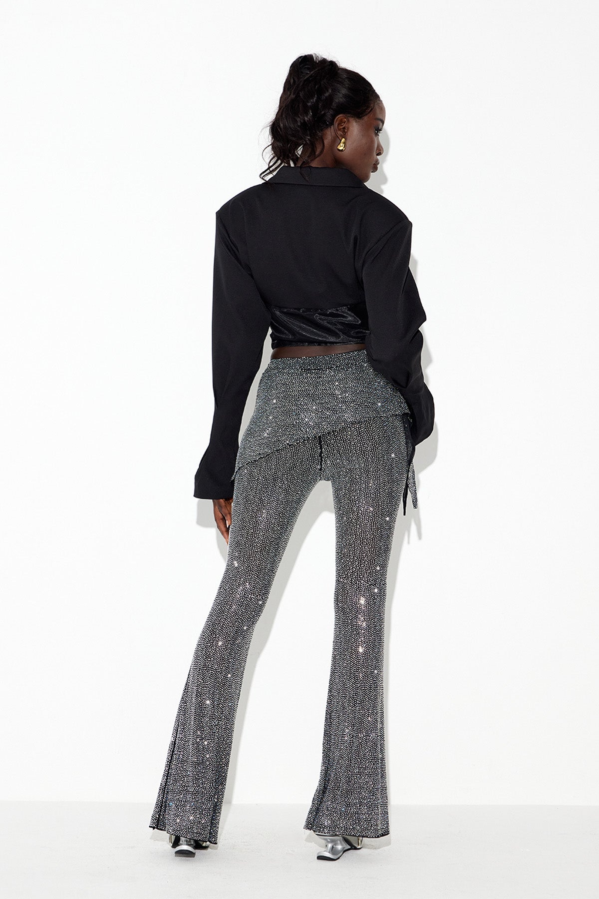 Eda Corset Rhinestone Pants Set