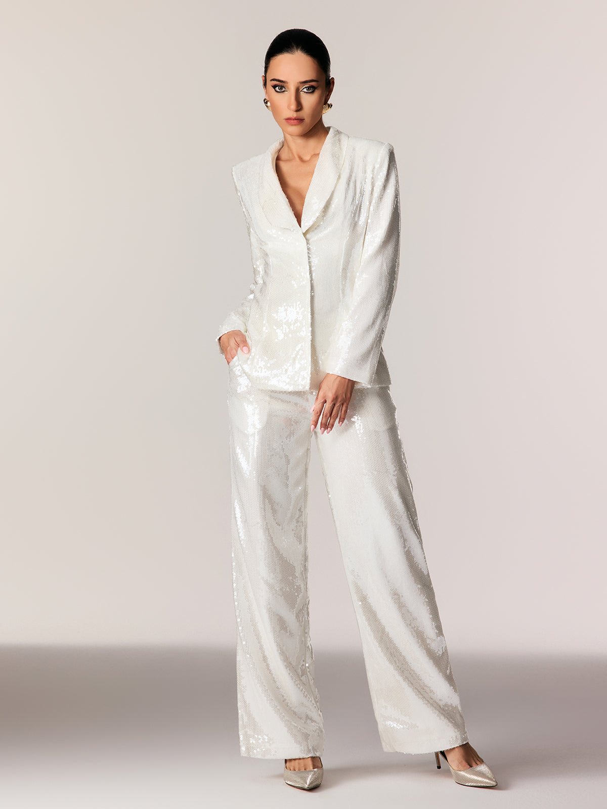 Edanur Sequin Pants Set