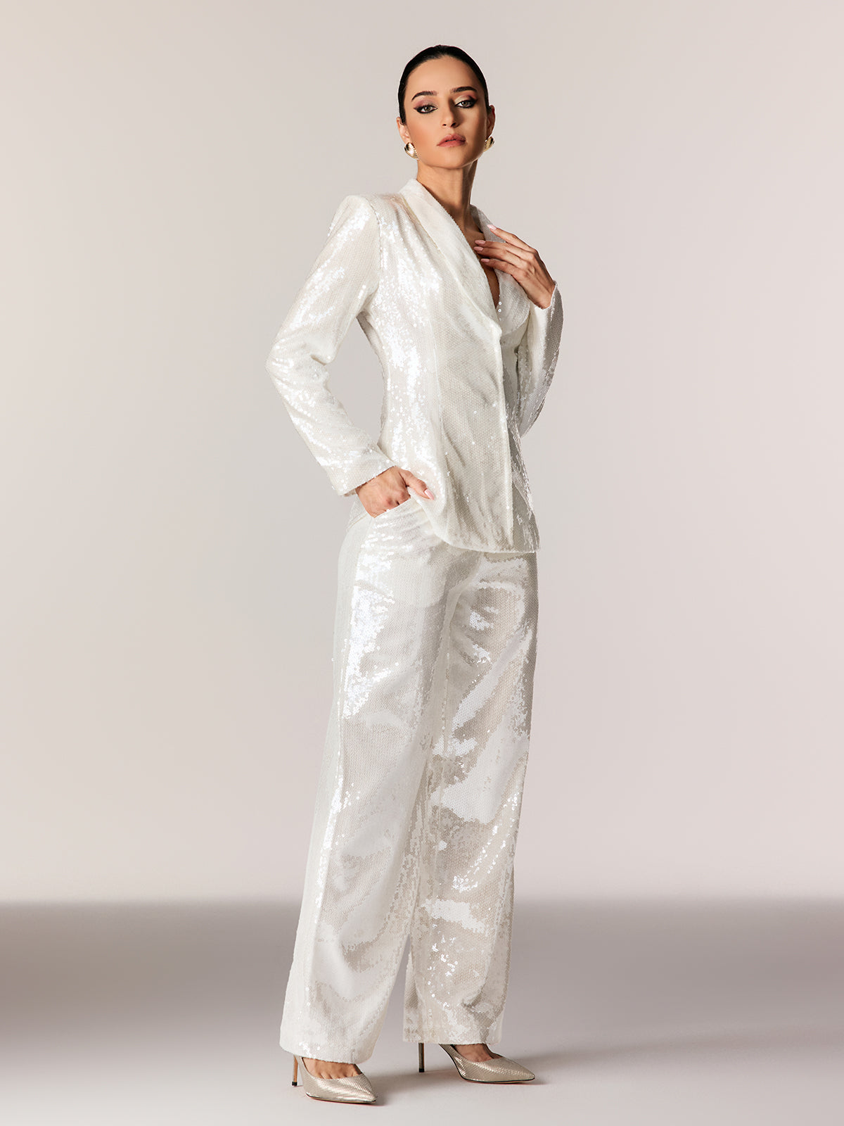 Edanur Sequin Pants Set