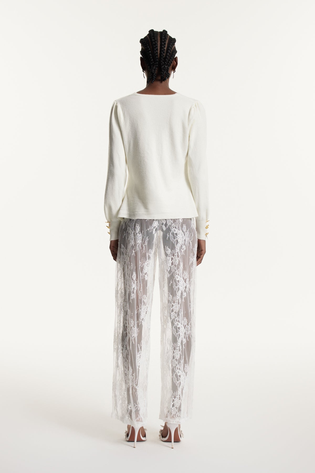 Edmonda Ruch Knit Top In White