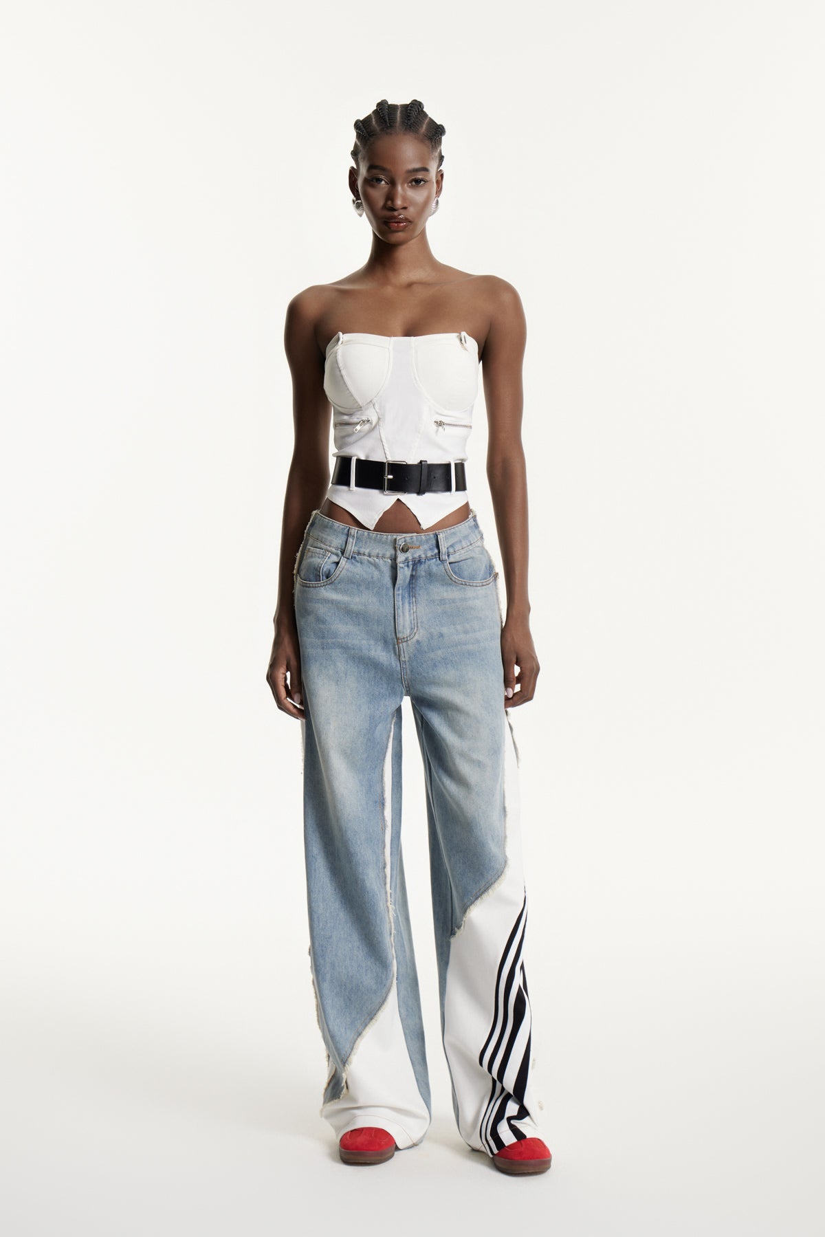 Edmondo Strapless Buckle Top