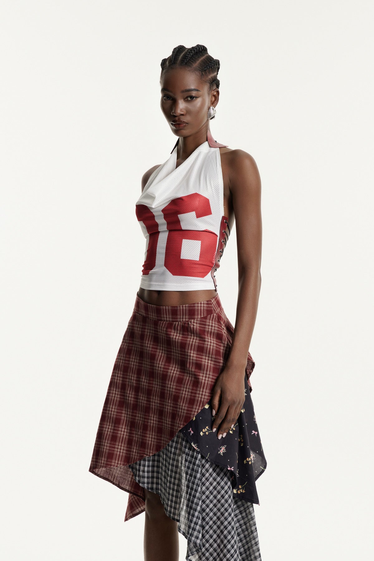 Edna Lace Up Backless Top