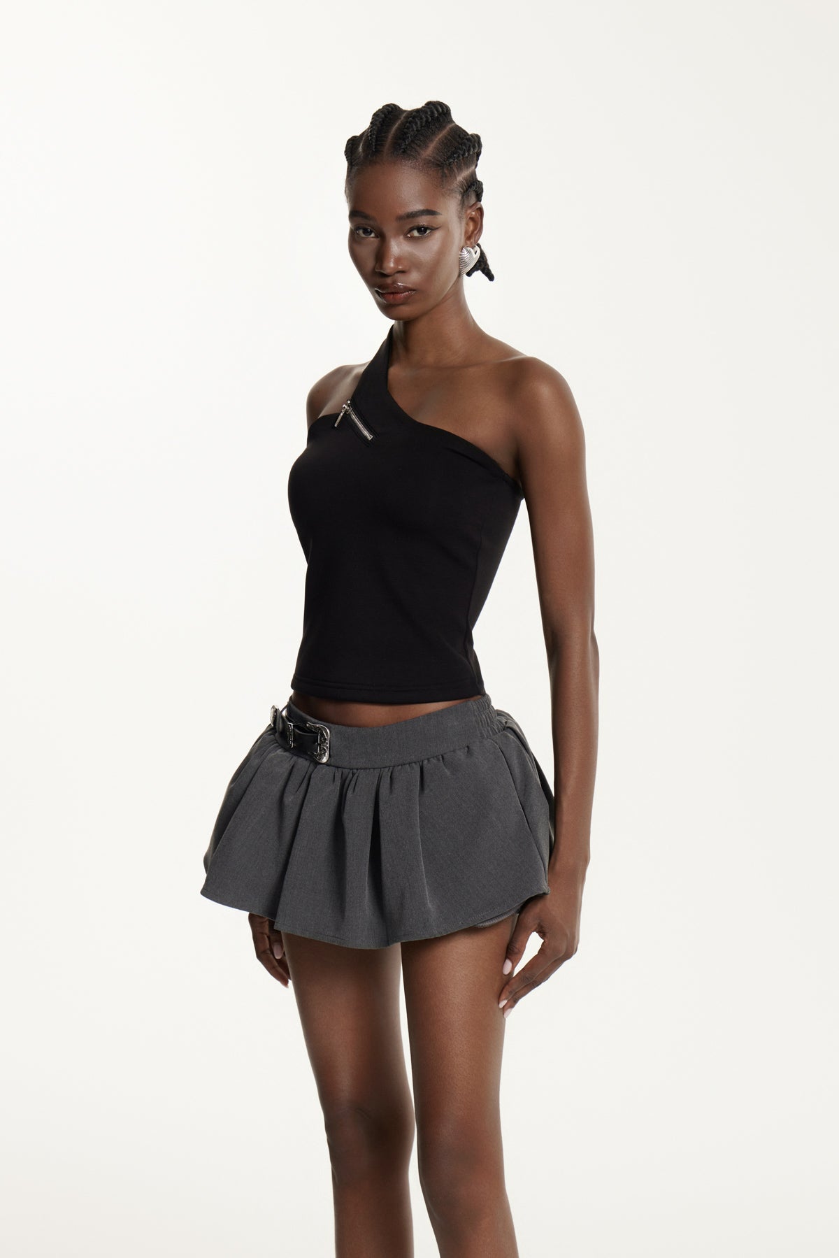 Edric Sleeveless Asymmetric Top