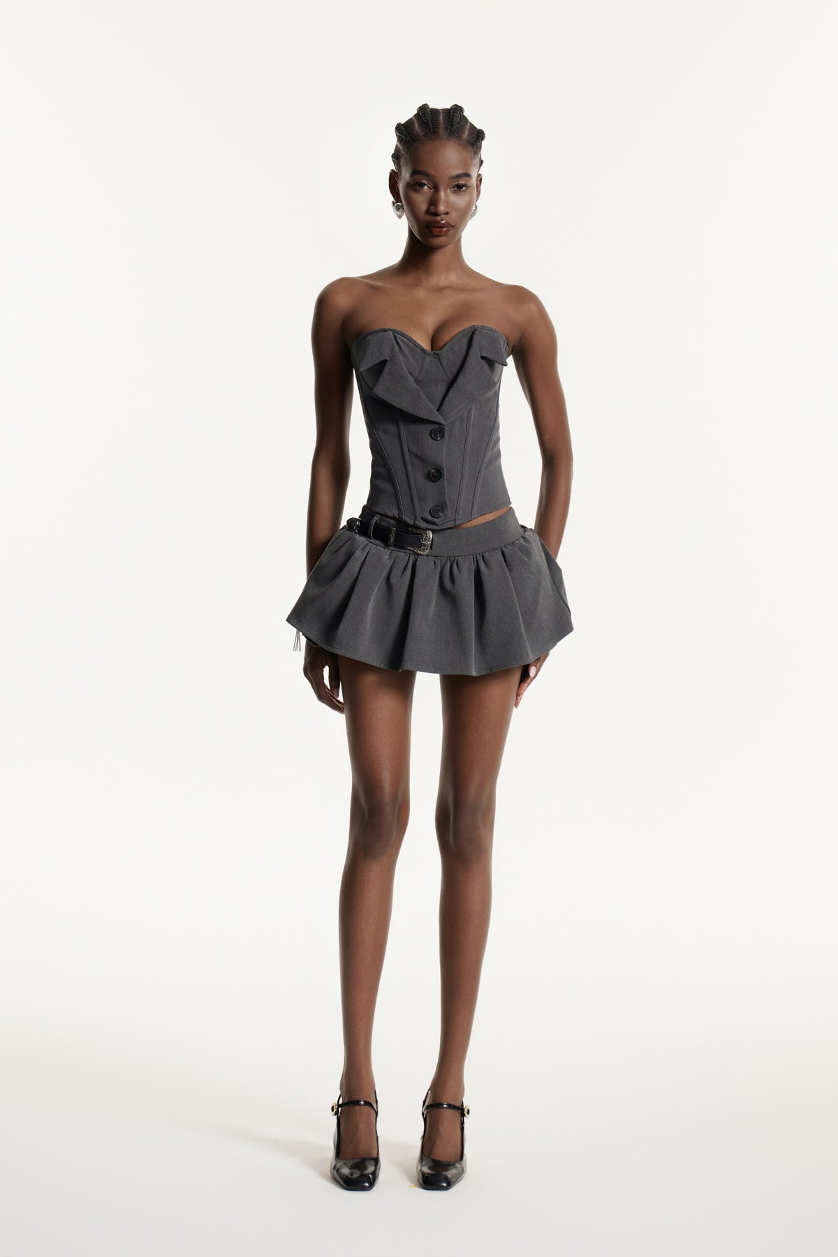 Edsel Ruffle Mini Skirt