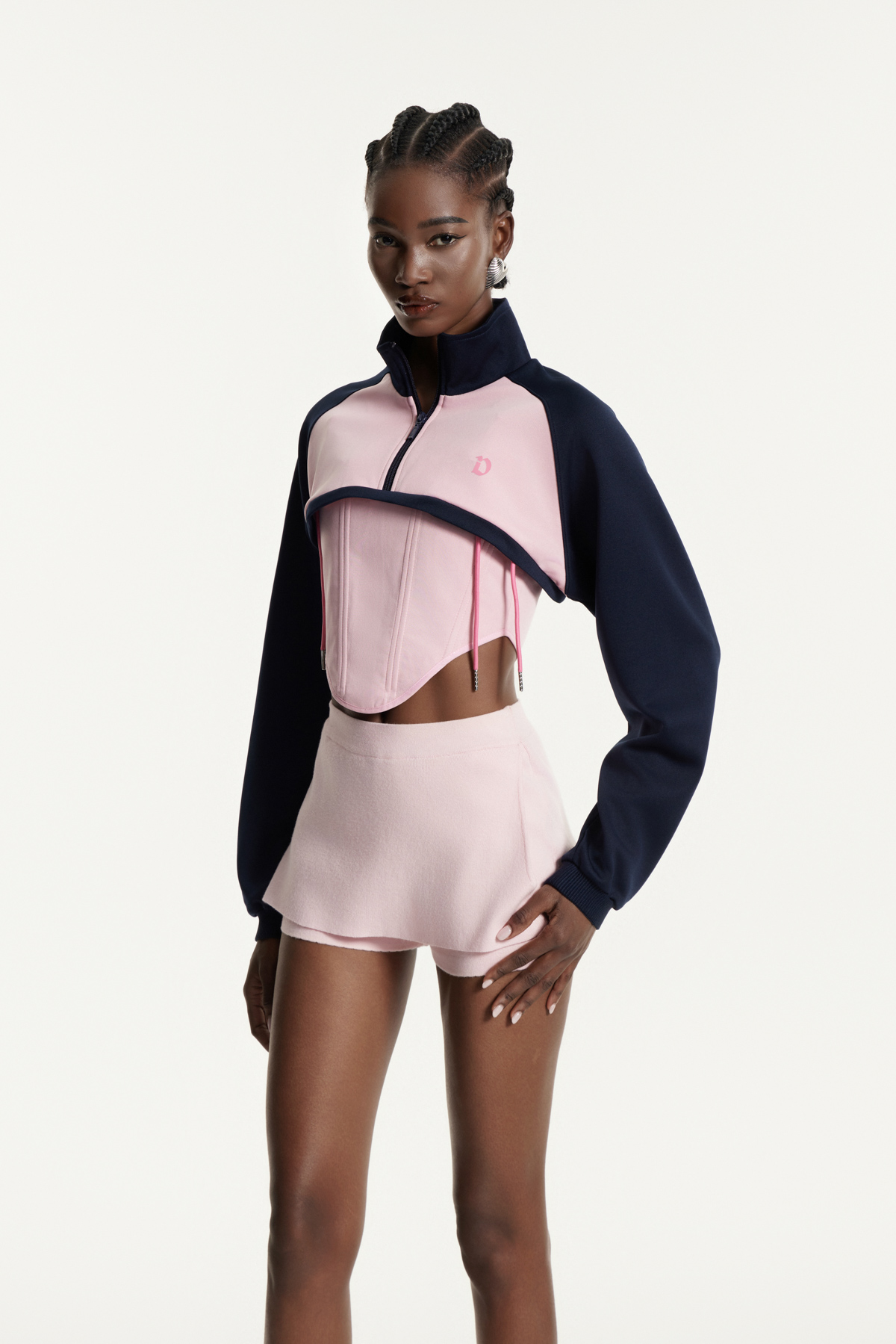 Edu Two Piece Lace Up Top