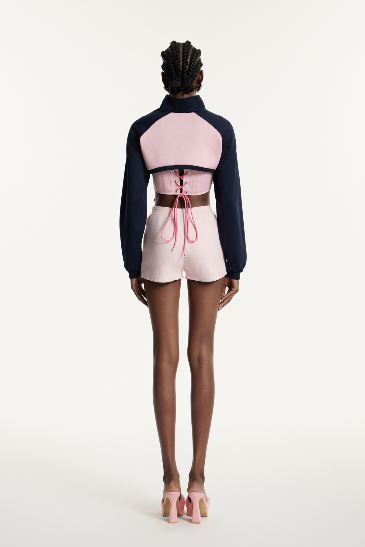 Edu Two Piece Lace Up Top