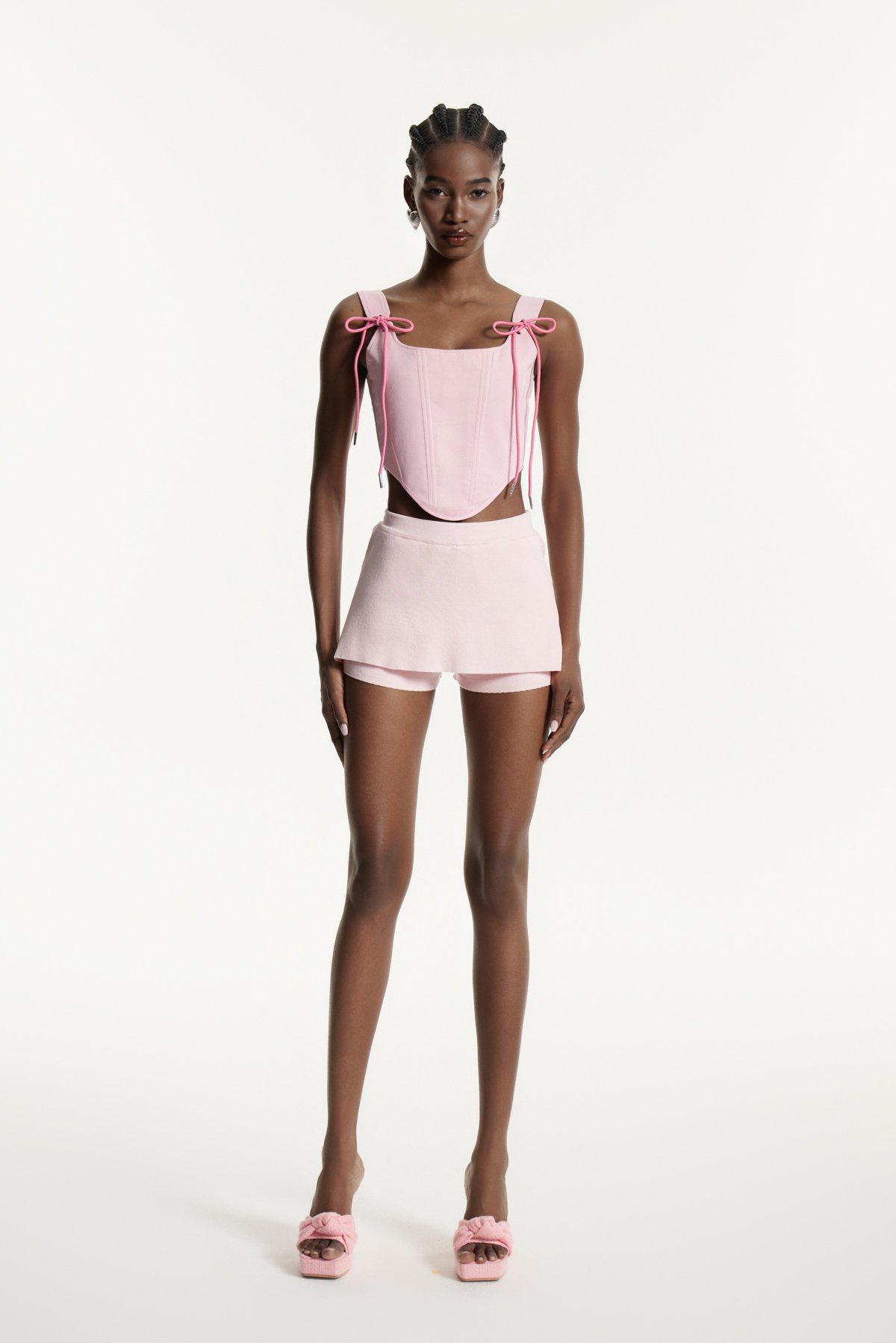 Edu Two Piece Lace Up Top