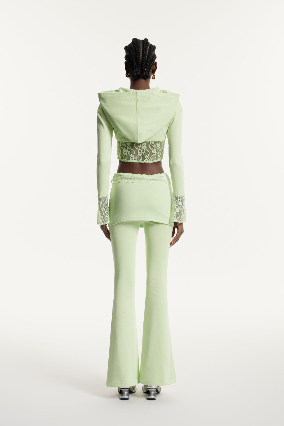 Edurne Corset Lace Pants Set