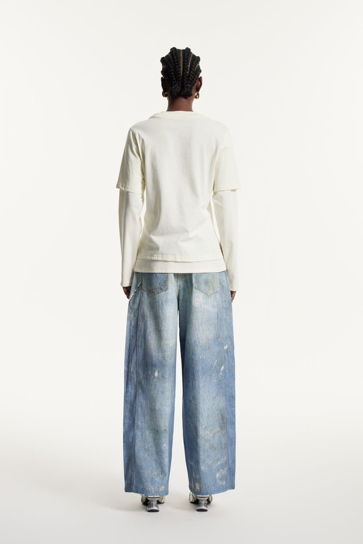 Edvaldo Print Deconstruct Top