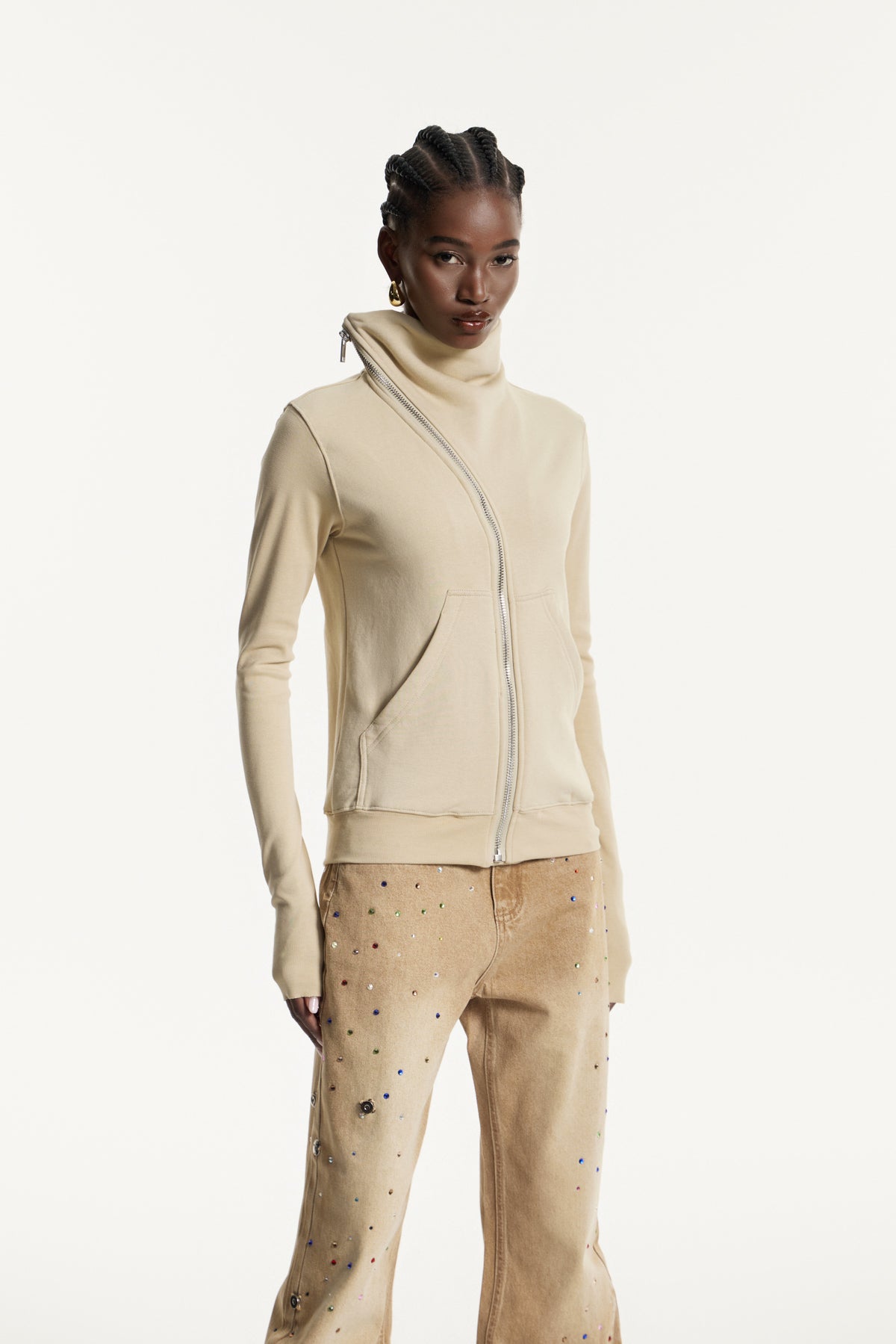 Edvards Asymmetric Zipper Jacket