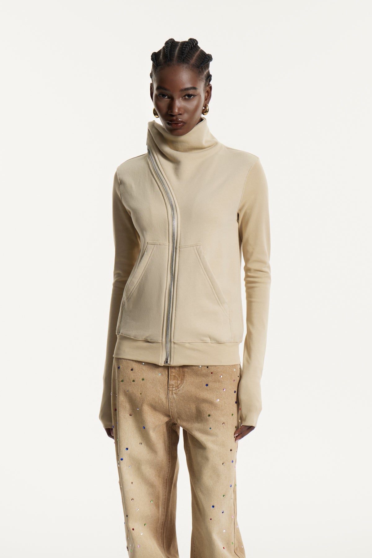 Edvards Asymmetric Zipper Jacket