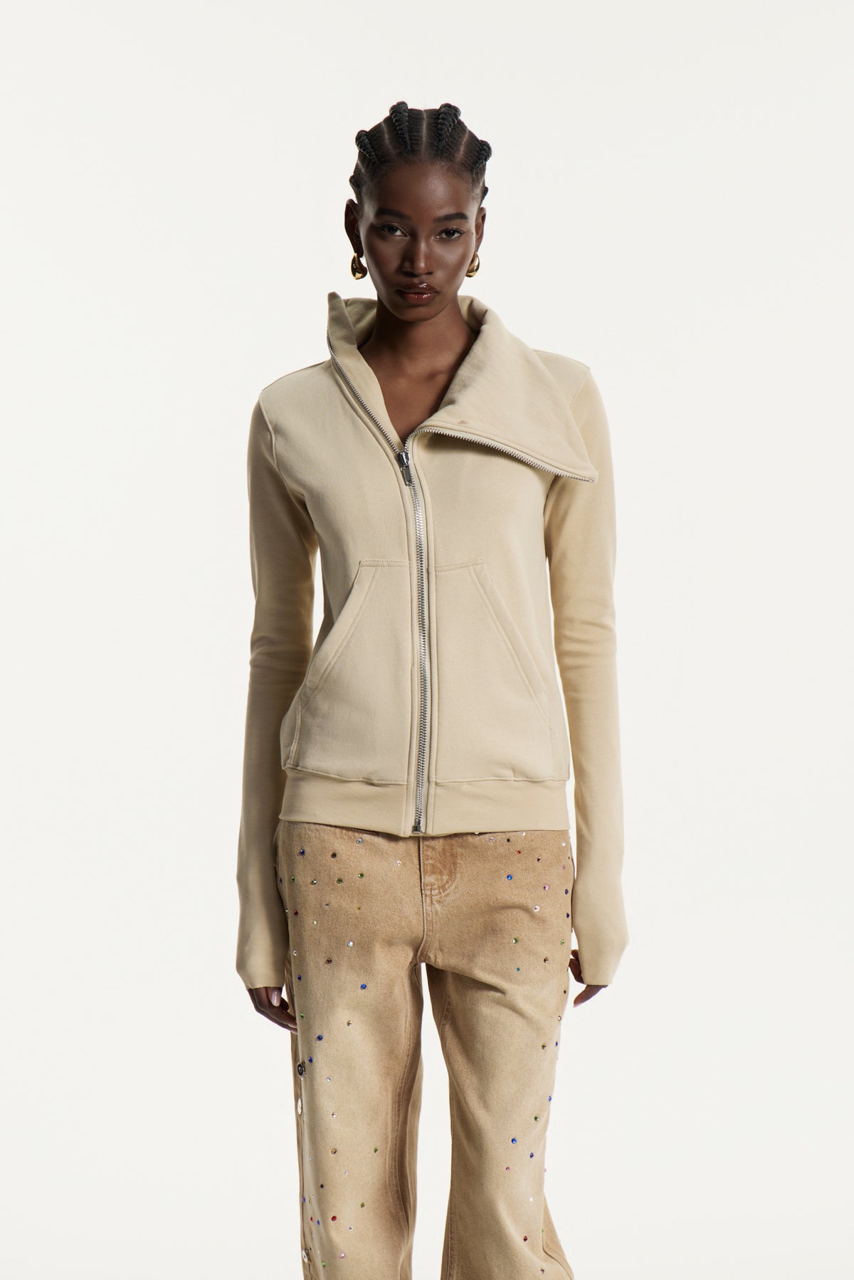 Edvards Asymmetric Zipper Jacket